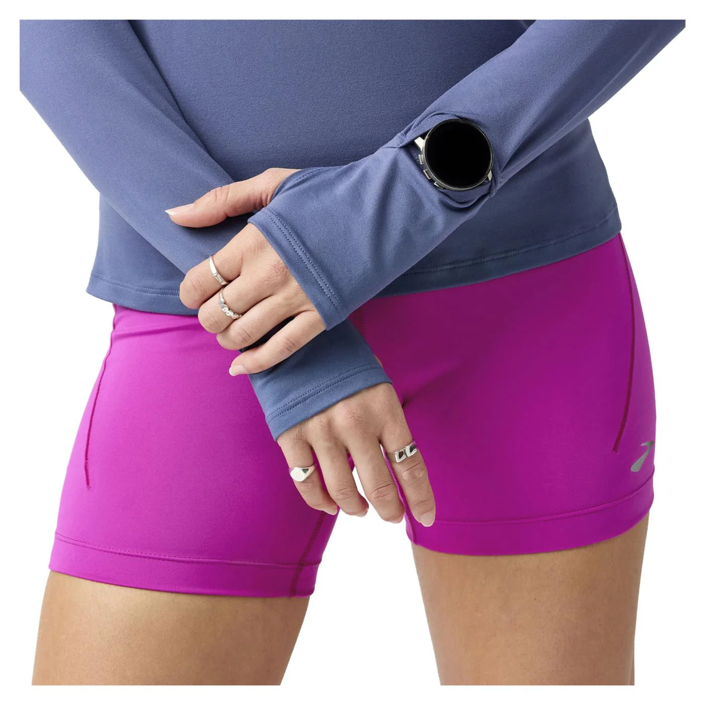 BROOKS DASH HALF ZIP TEE WOMAN - Image 3
