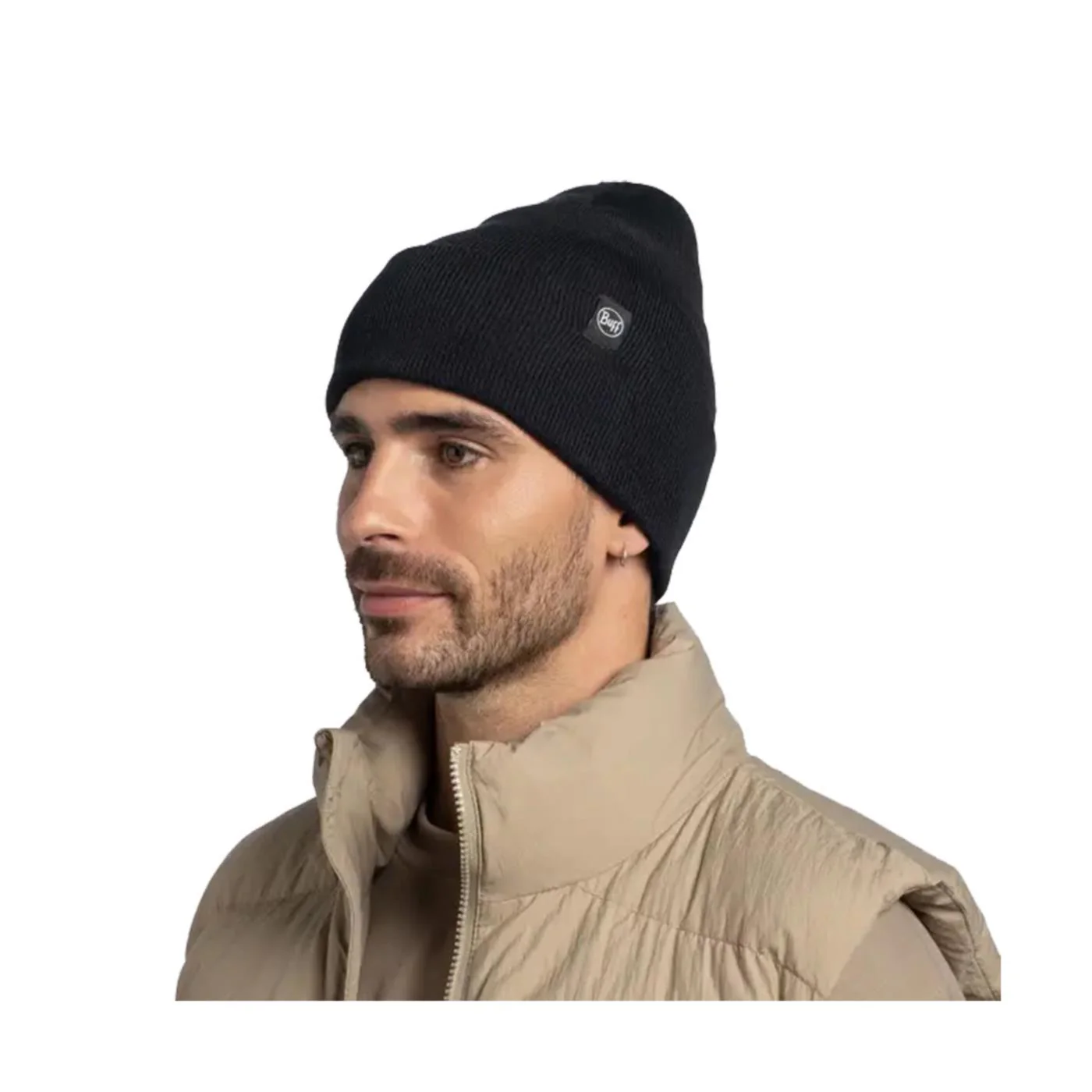 BUFF KNITTED BEANIE LILON BLAC - Image 2