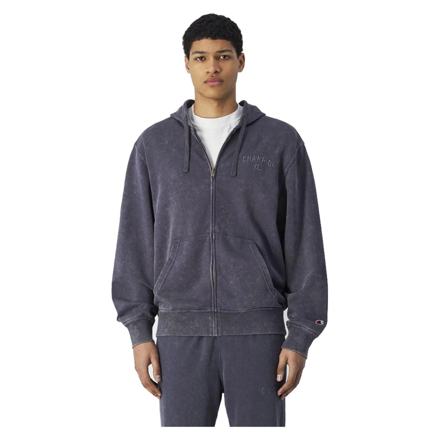 CHAMPION FELPA FULL ZIP CAPPUCCIO - Image 2