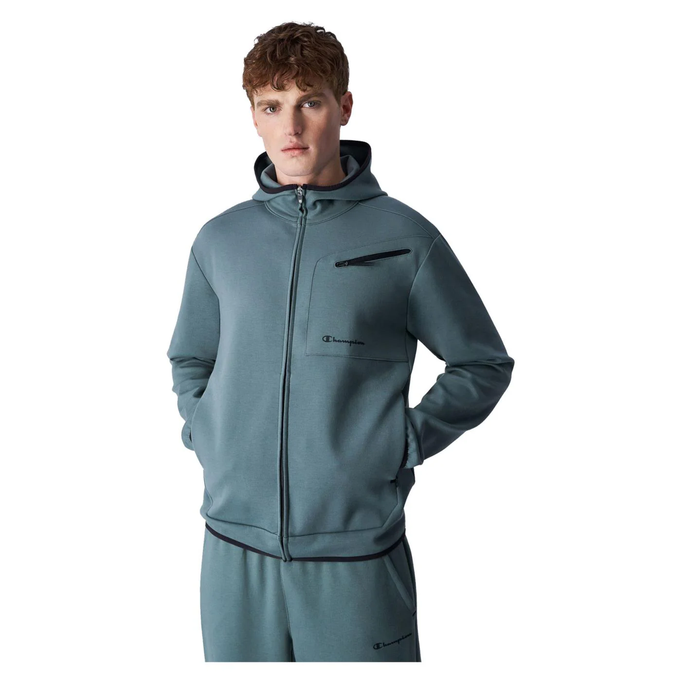 CHAMPION HOODED FULL ZIP SWEATSHIR - Image 2