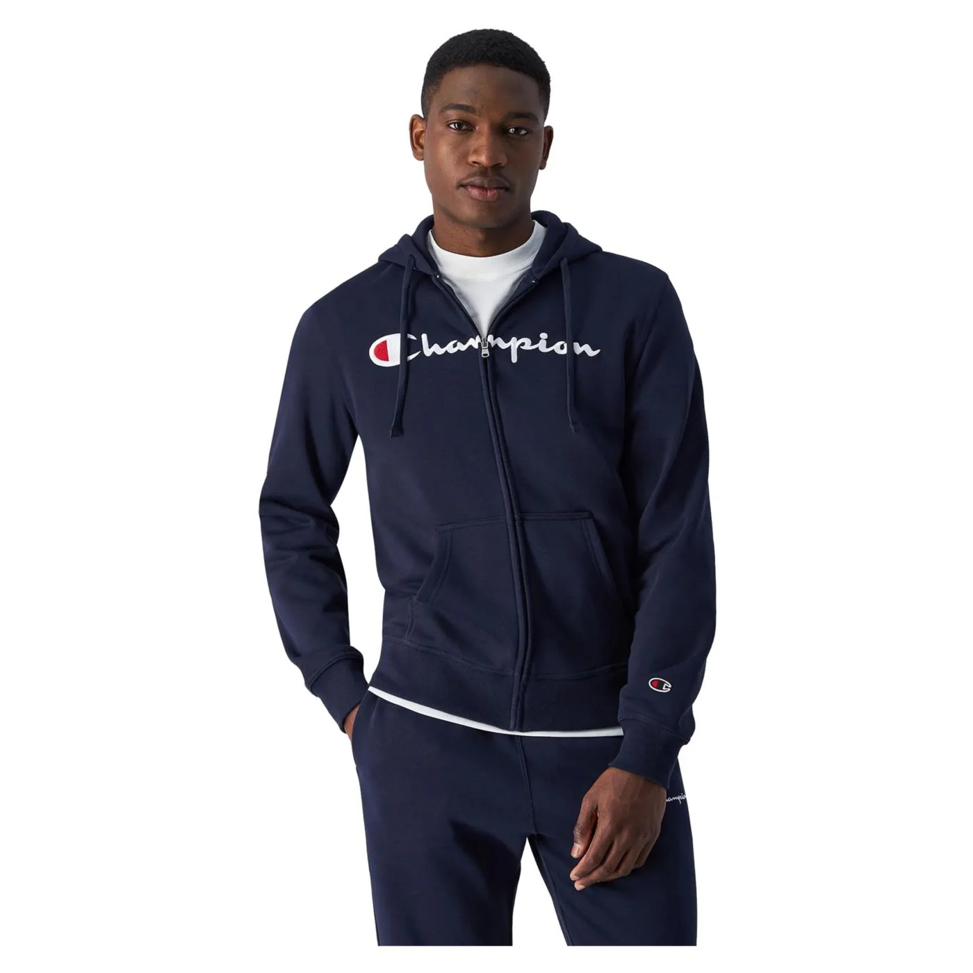 CHAMPION HOODED FZ SWEATSHIRT - Image 2