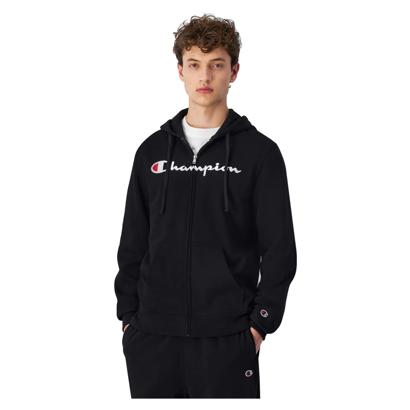 CHAMPION HOODED FZ SWEATSHIRT - Image 2