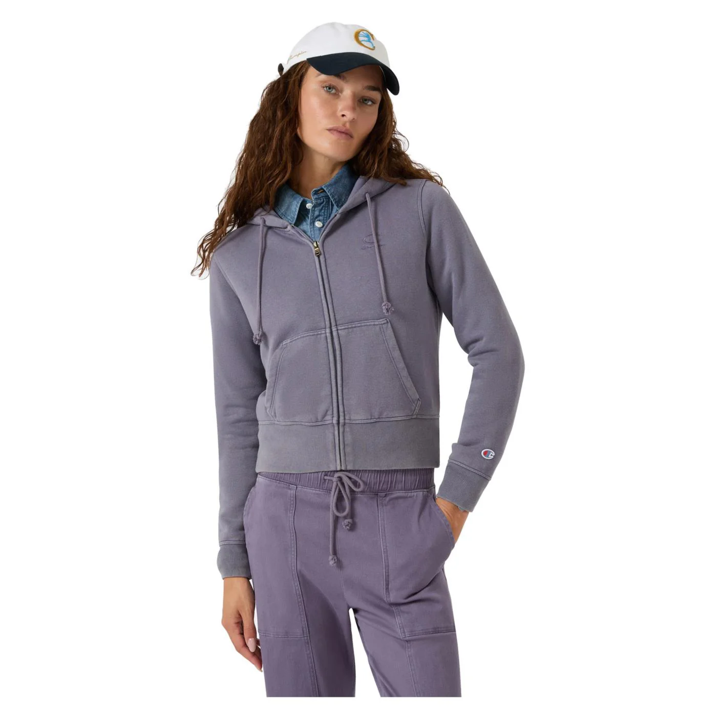 CHAMPION W FZ HOODIE SWEATSHIRT - Image 2