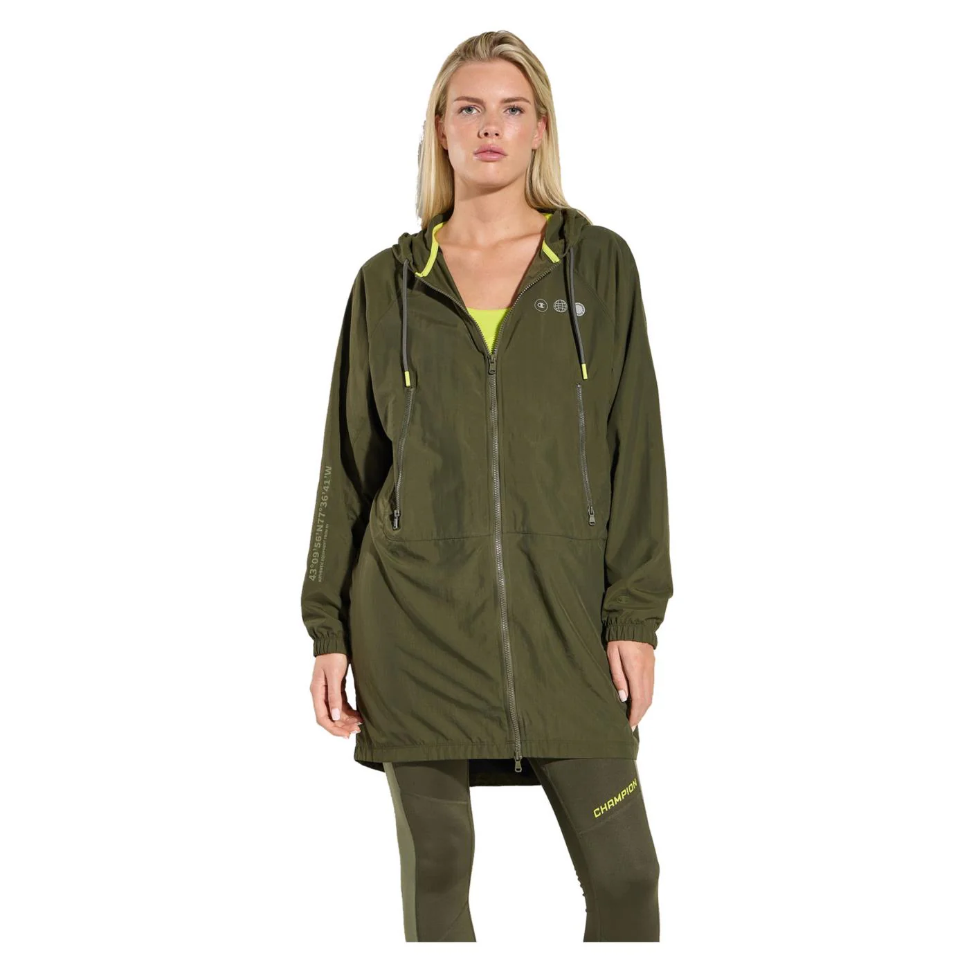CHAMPION W HOODED FZ SWEATSHIRT - Image 2