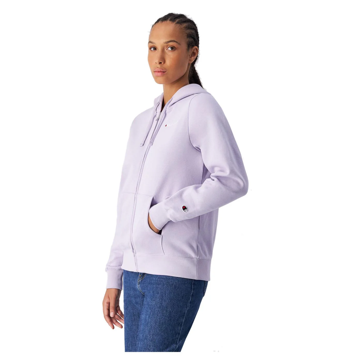 CHAMPION W HOODED FZ SWEATSHIRT - Image 2