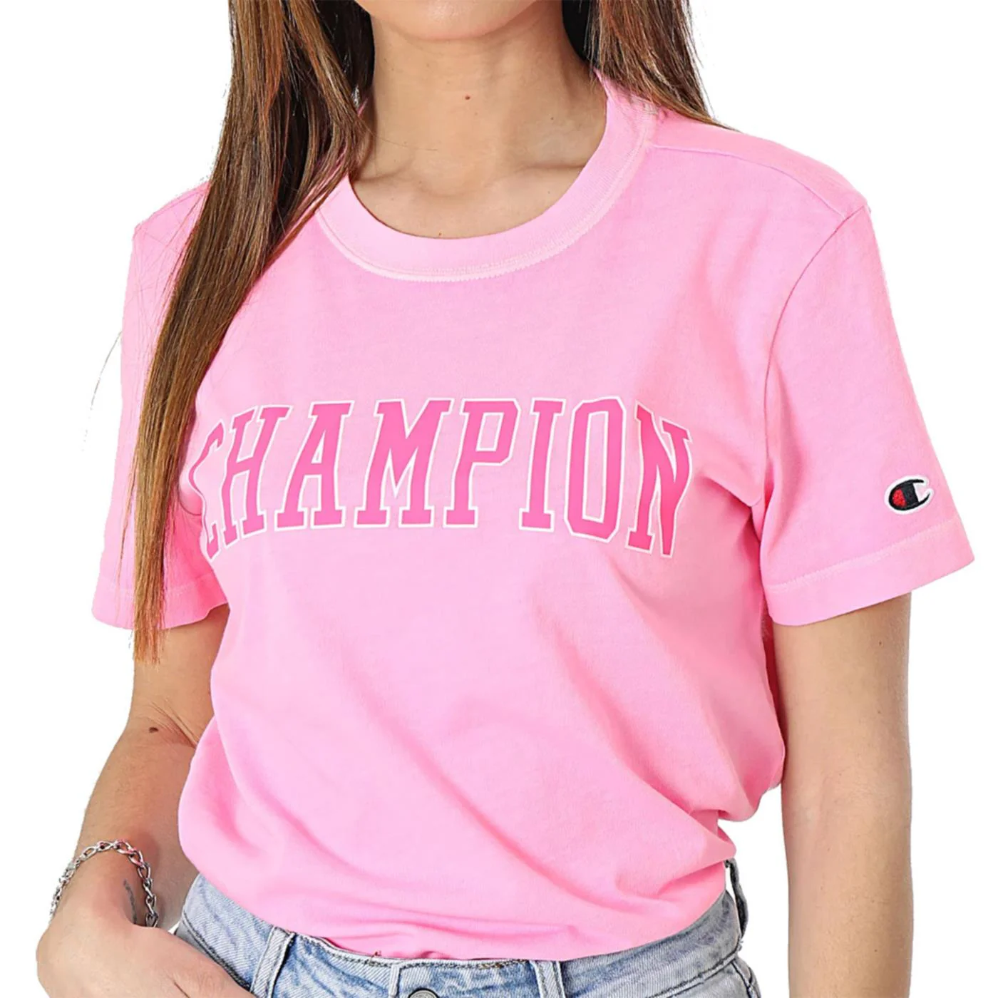 CHAMPION WOMAN CREWNECK T-SHIRT - Image 2