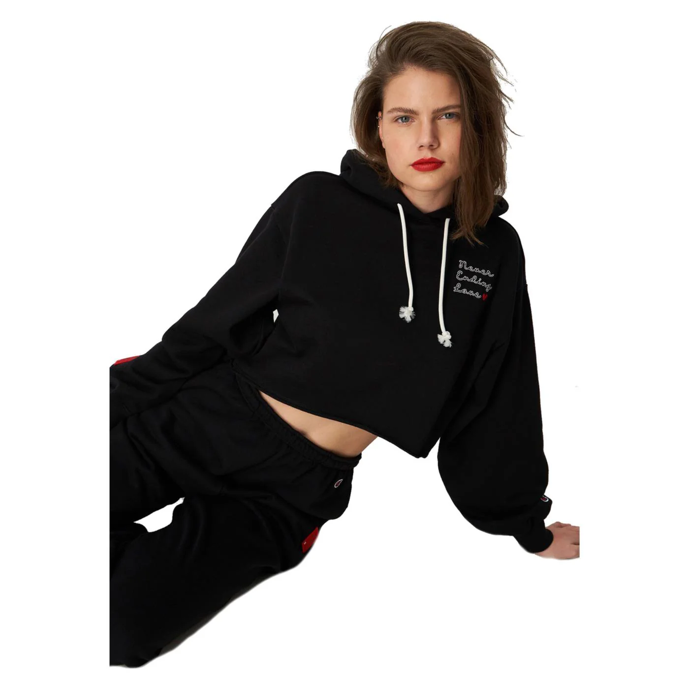 CHAMPION WOMAN HOODED SWEATSHIRT - Image 2