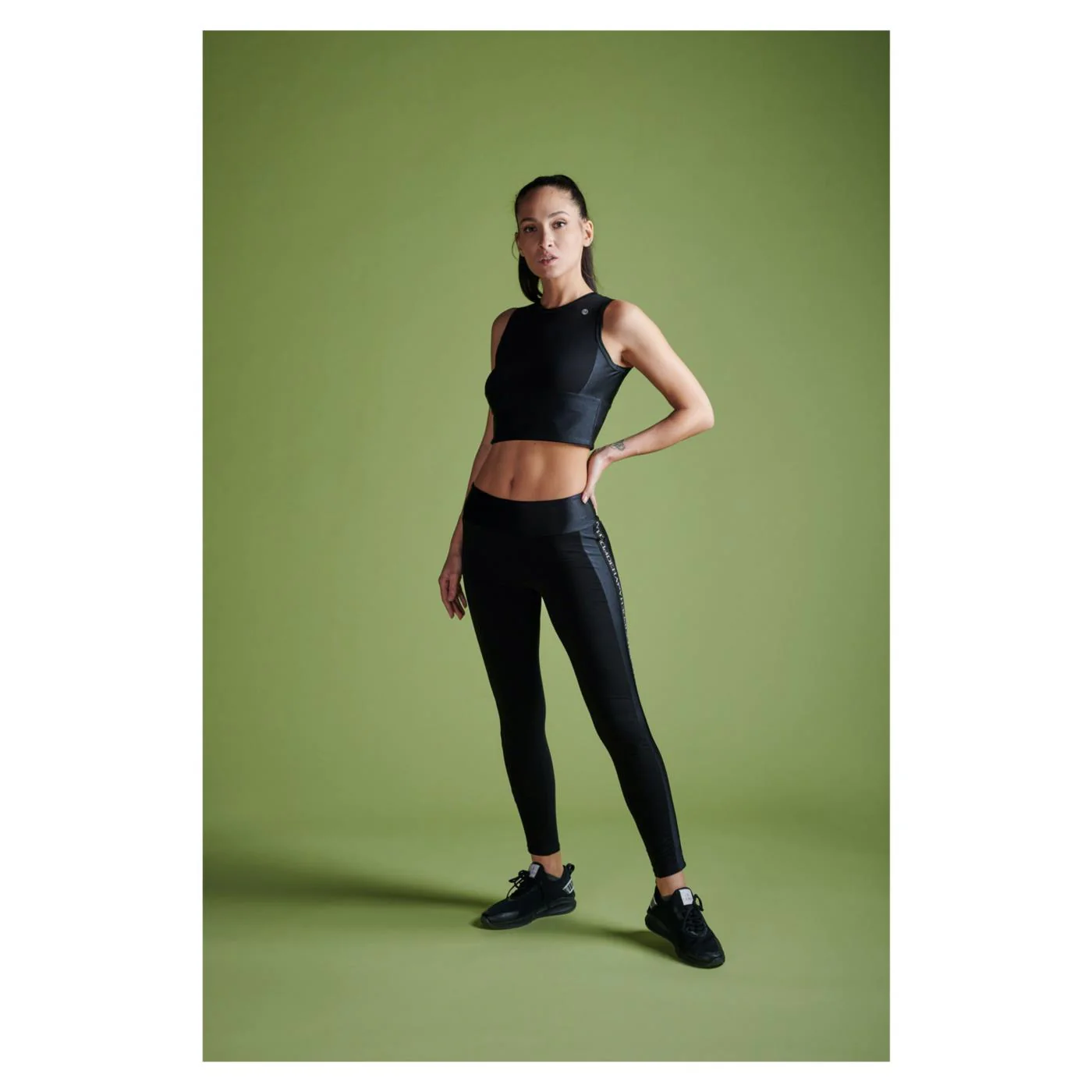 DEHA LEGGINGS BANDE CON LOGO - Image 3