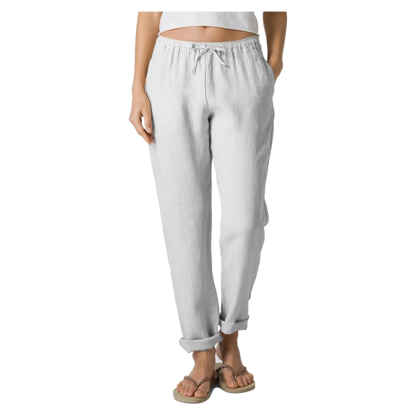 DEHA PANTALONE DRITTO IN LINO - Image 2