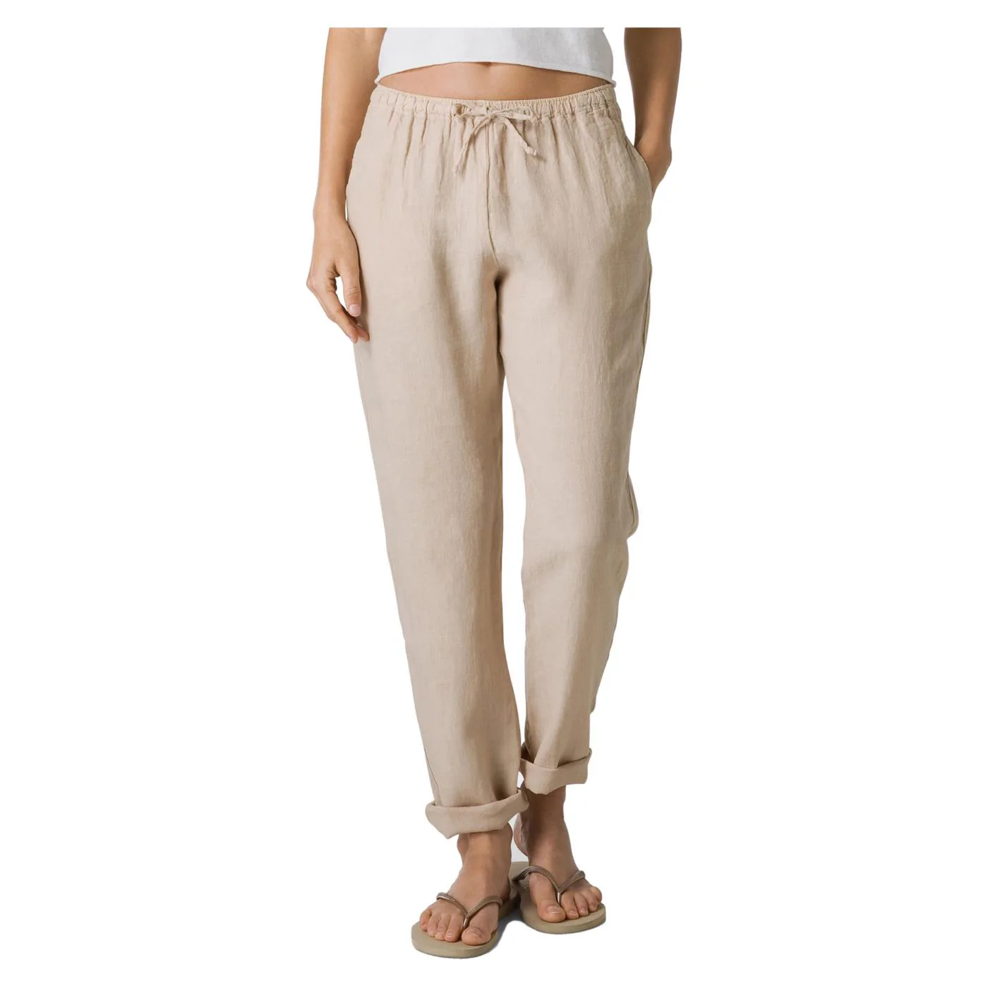 DEHA PANTALONE DRITTO IN LINO - Image 2