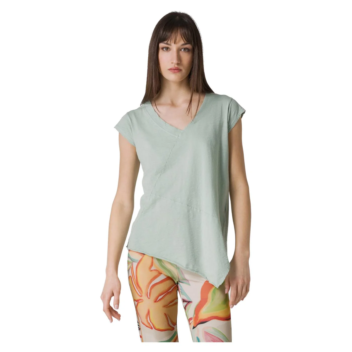 DEHA TEE ASIMMETRICA V-NECK - Image 2