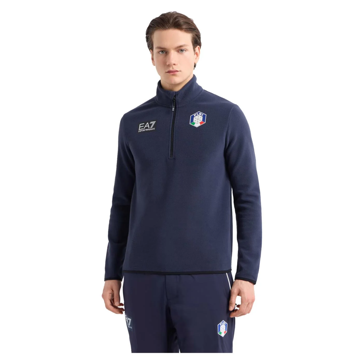 EMPORIO ARMANI 7 EA7 FISI SKI PILE HALF ZIP - Image 2