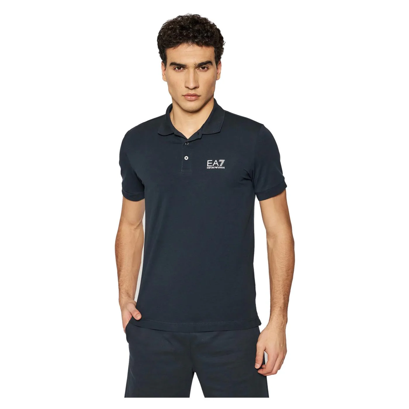 EMPORIO ARMANI 7 EA7 JERSEY POLO SHIRT - Image 2
