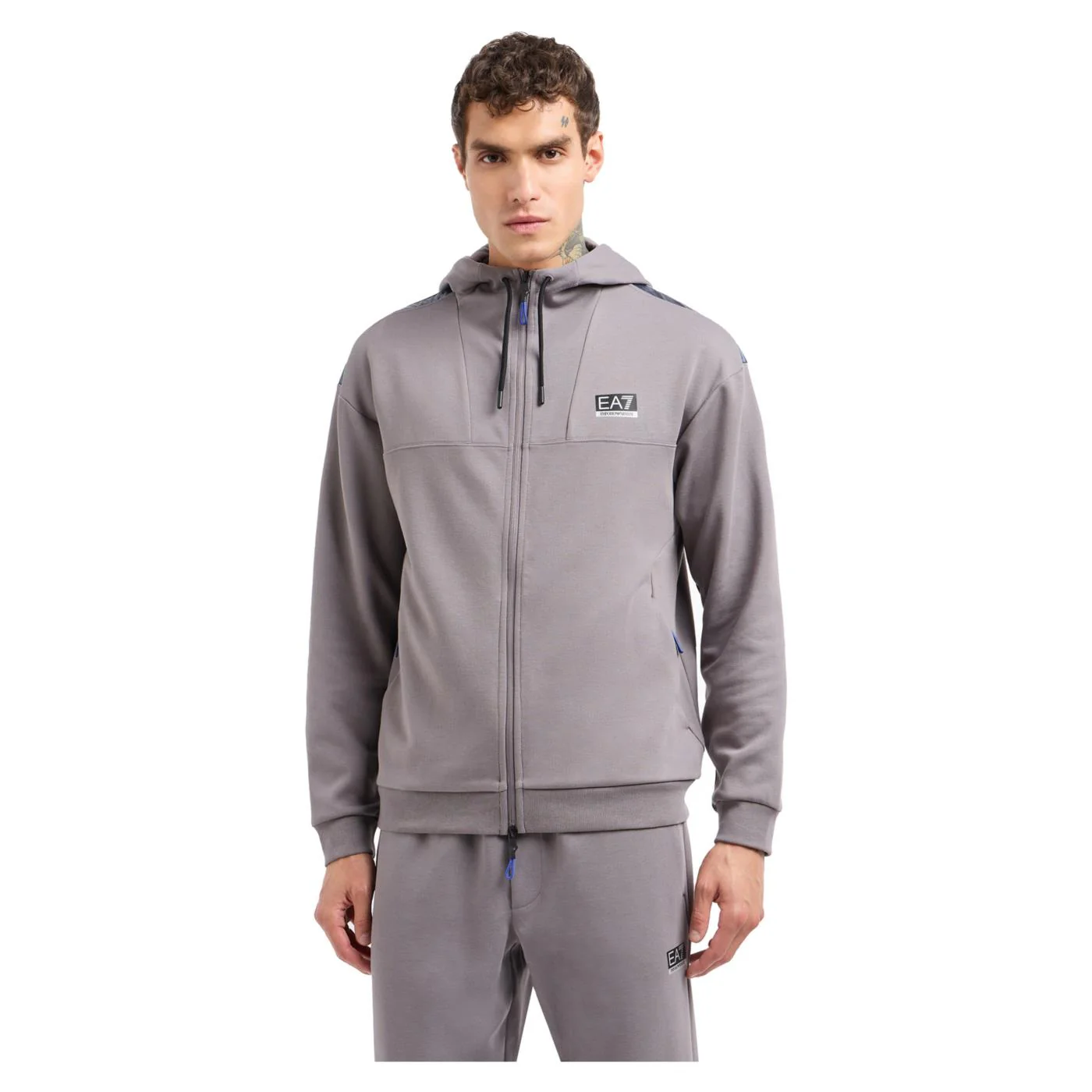 EMPORIO ARMANI 7 EA7 NATURAL VENTUS7 HOODIE FZ - Image 2