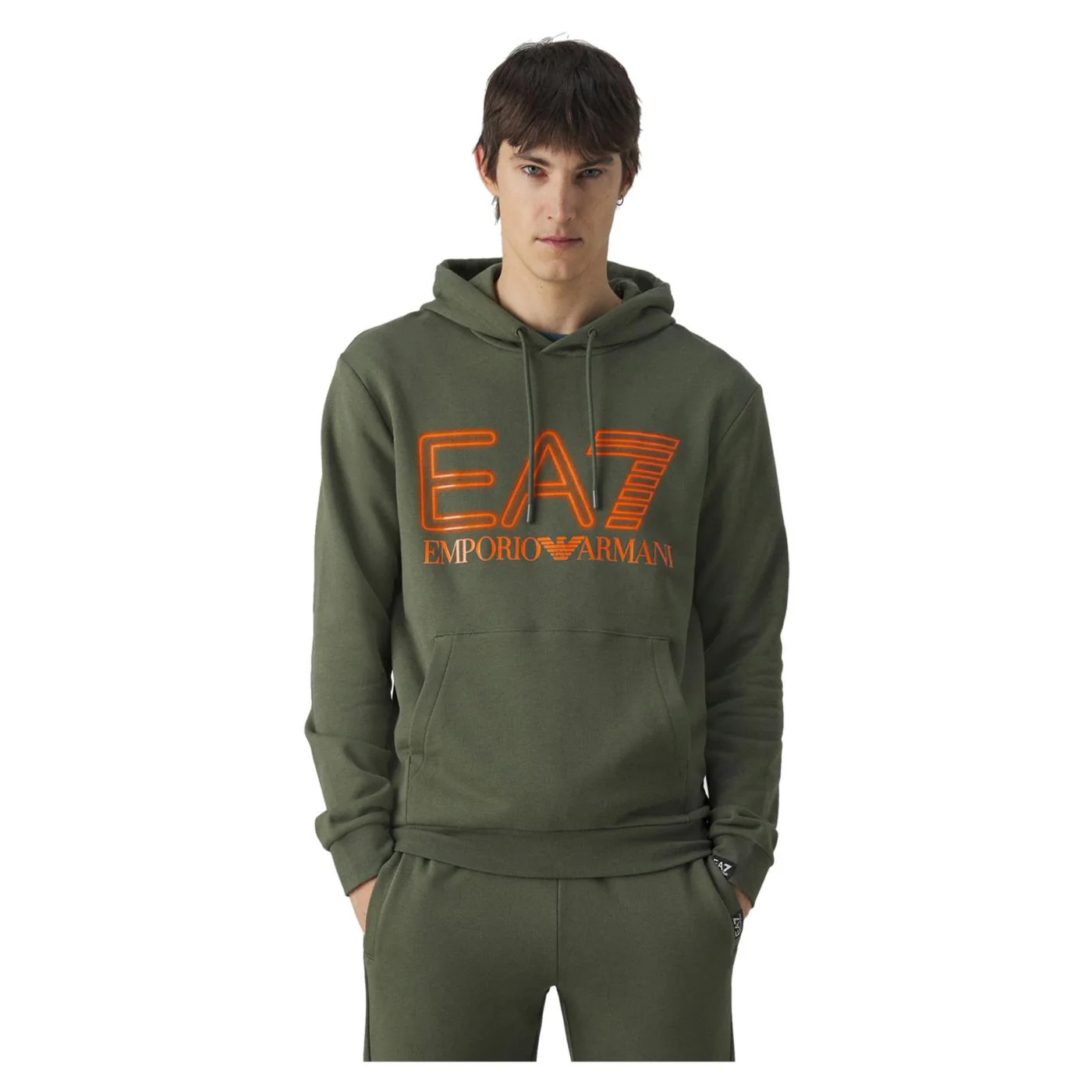 EMPORIO ARMANI 7 EA7 TRAIN LOGO HOODIE - Image 2
