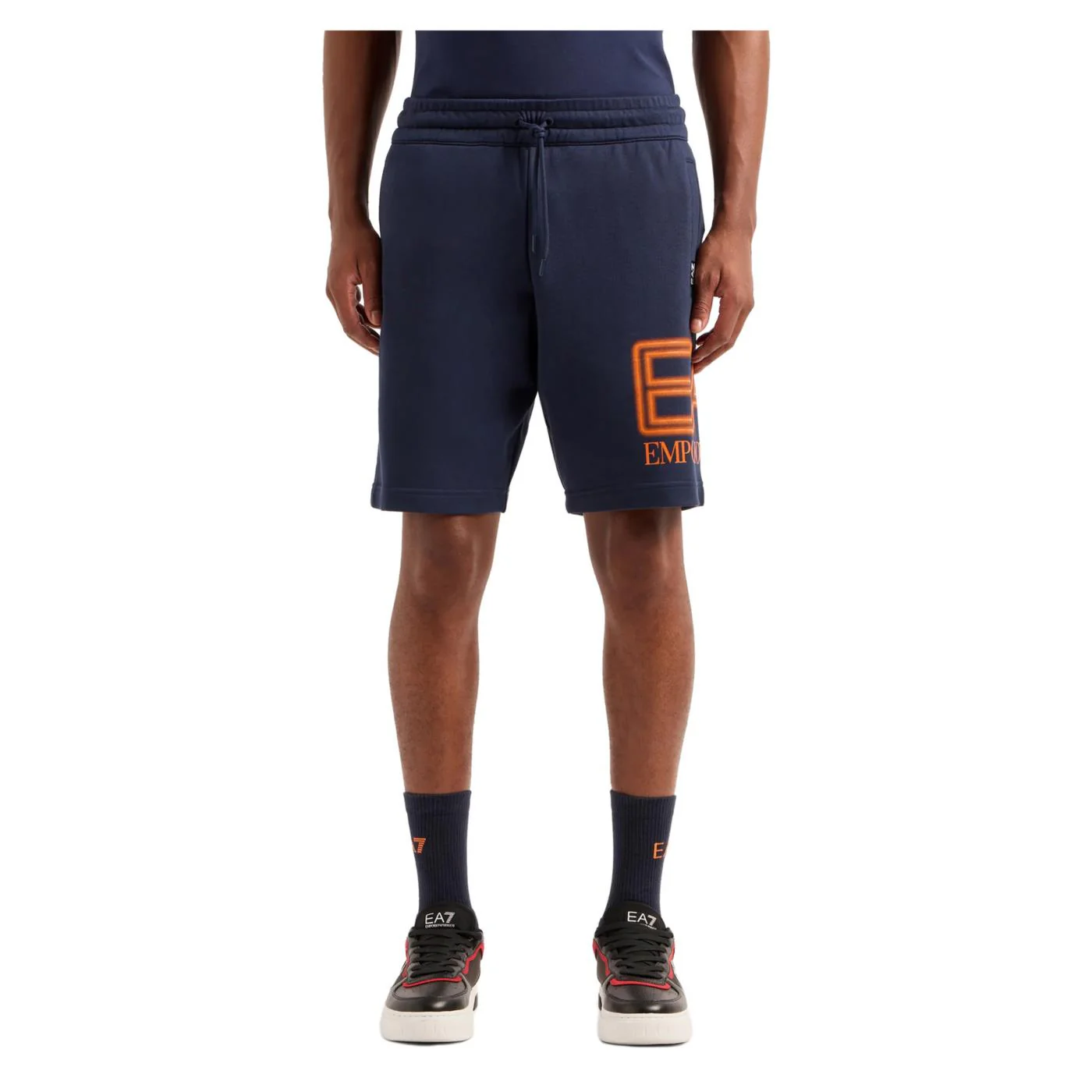 EMPORIO ARMANI 7 EA7 TRAIN LOGO SHORTS - Image 2