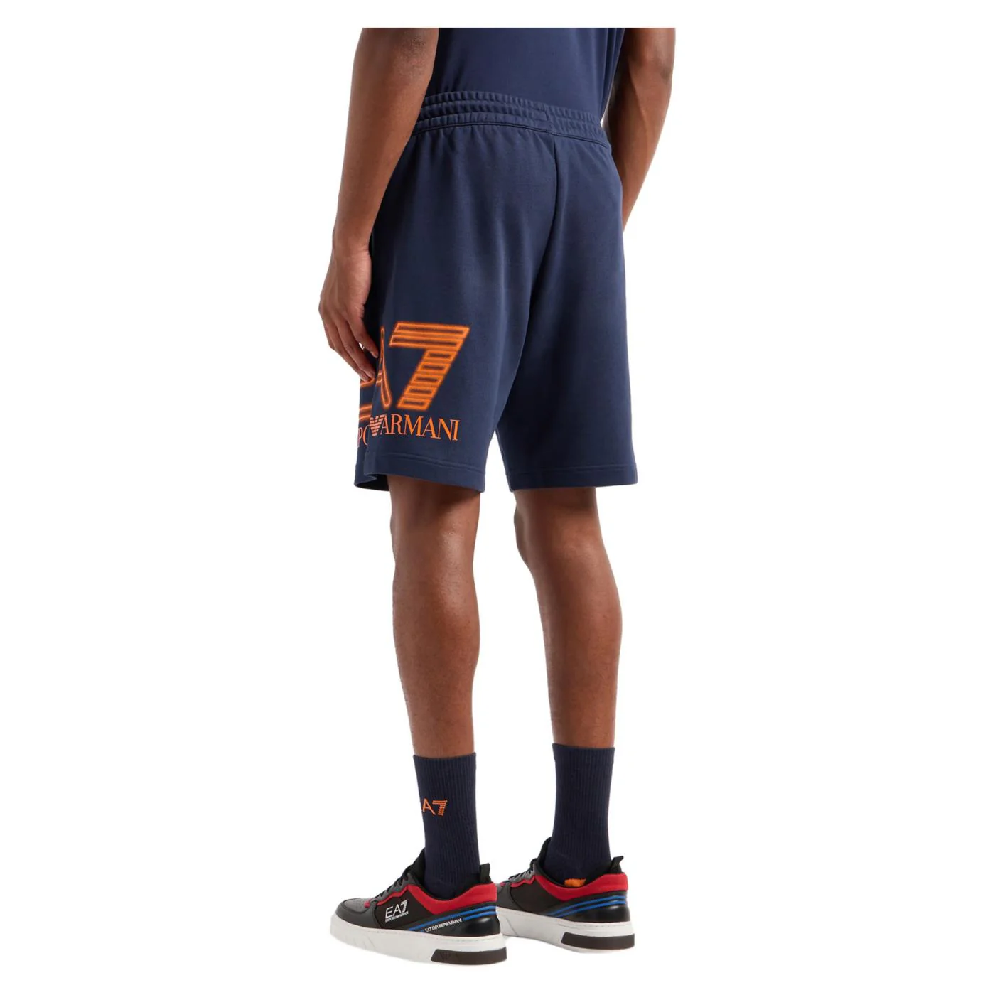 EMPORIO ARMANI 7 EA7 TRAIN LOGO SHORTS - Image 3
