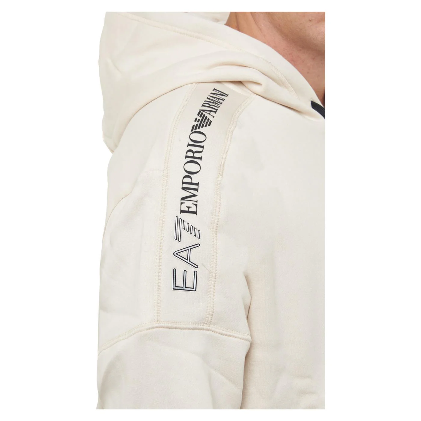 EMPORIO ARMANI 7 EA7 TRAIN LOGO TAPE HOODIE - Image 4