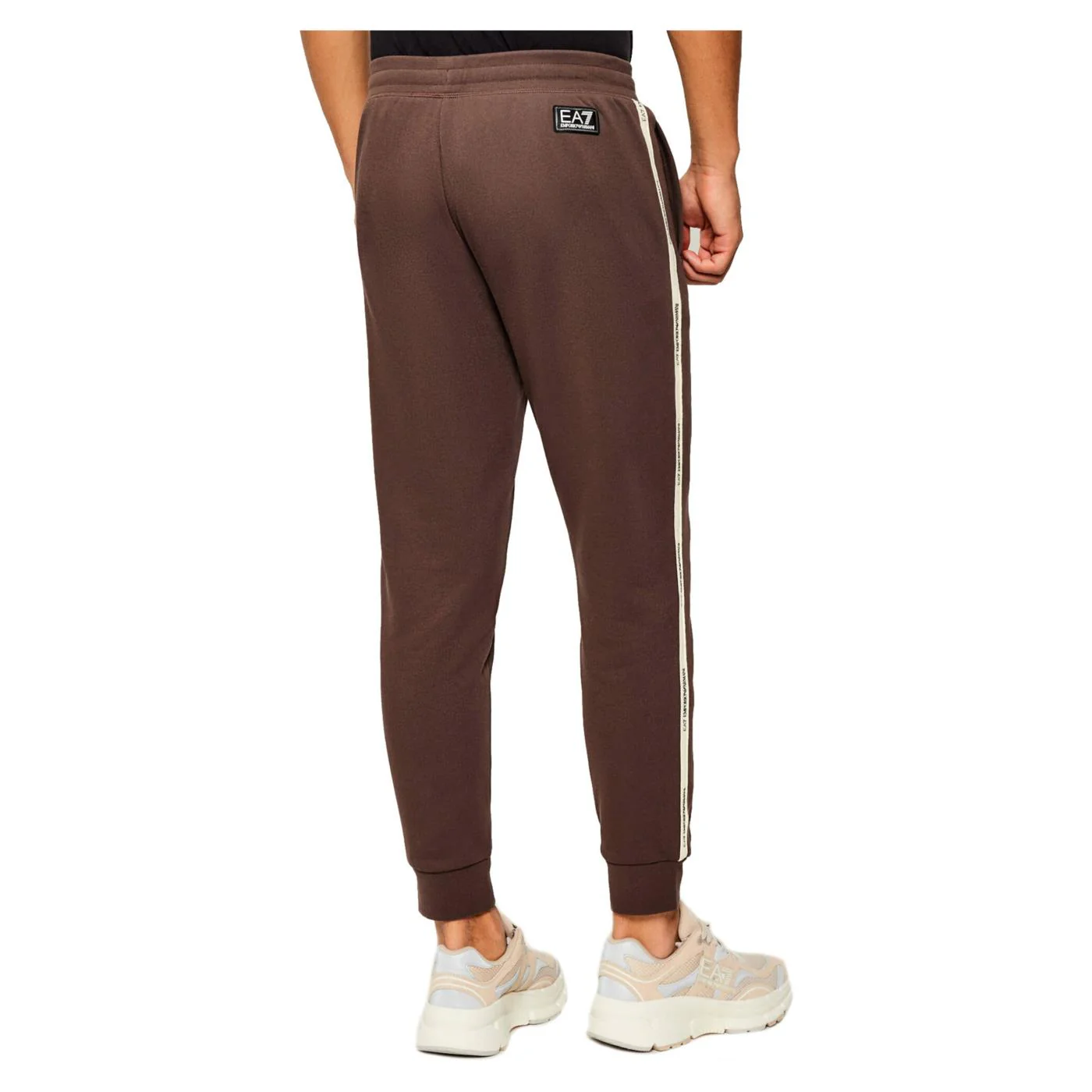 EMPORIO ARMANI 7 EA7 TRAIN LOGO TAPE PANTS - Image 3