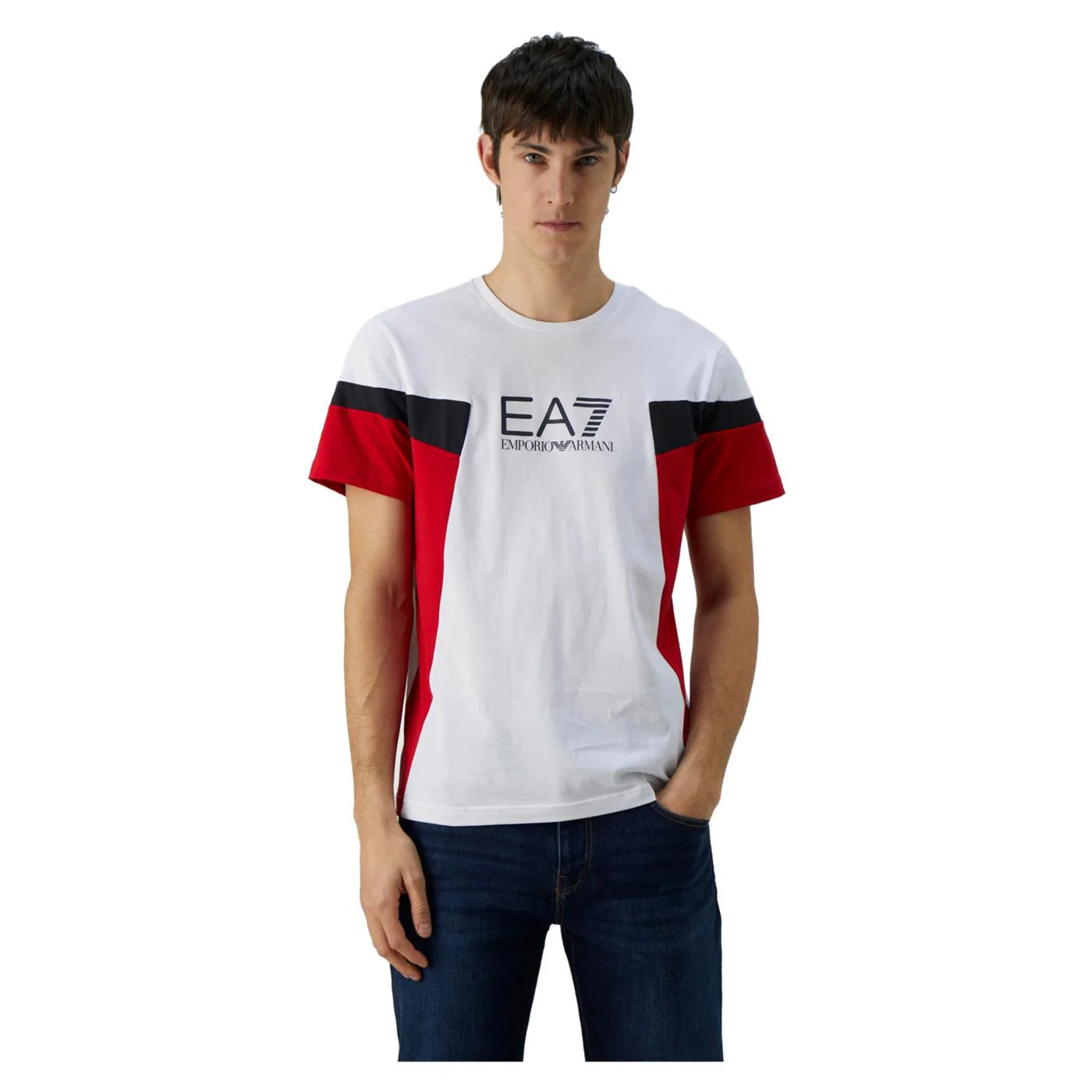 EMPORIO ARMANI 7 EA7 TRAIN SUMMER BLOCK TEE SS - Image 2