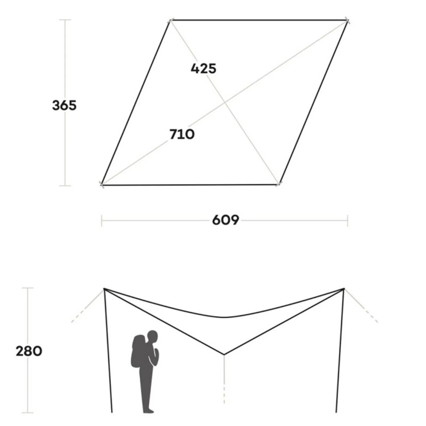 FERRINO SCREEN TARP 6X4 MT - Image 5