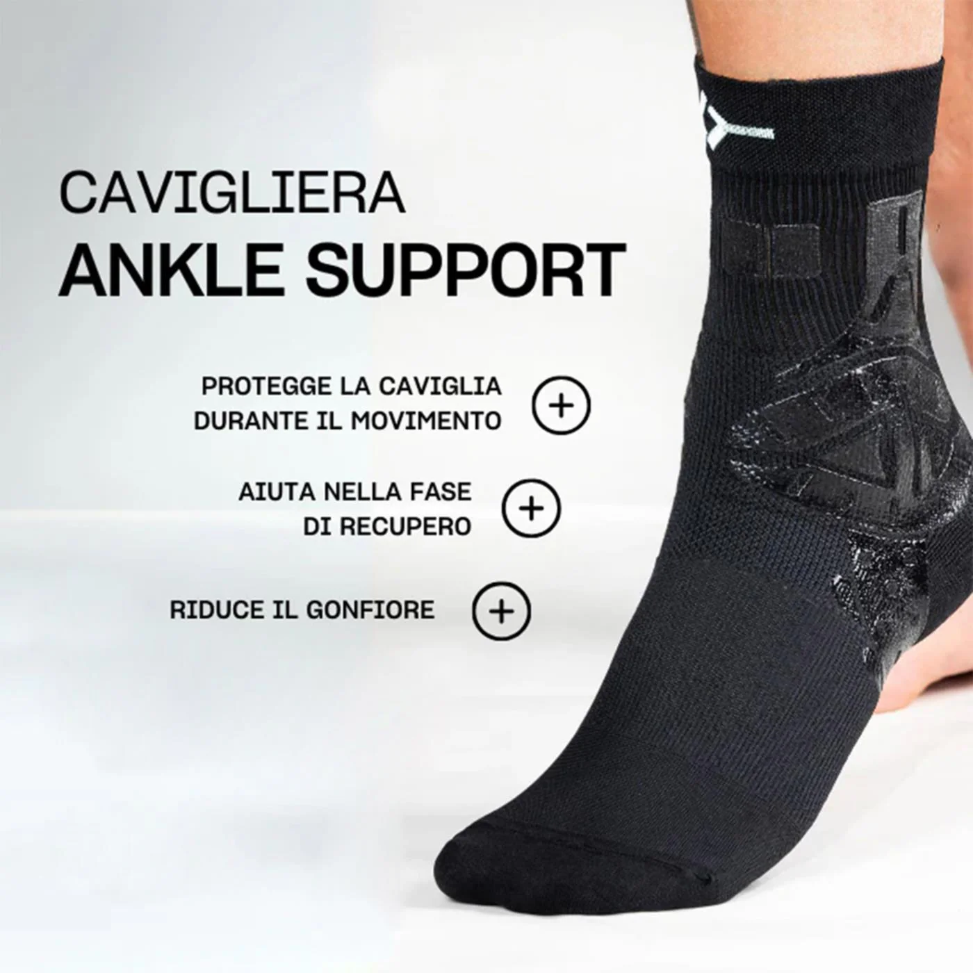 FLOKY ANKLE SUPPORT DX BLACK - Image 4