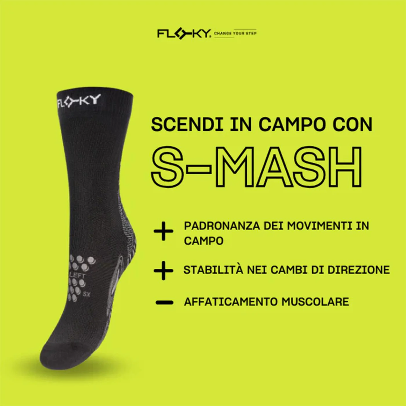 FLOKY SOCKS S-MASH WHITE - Image 3