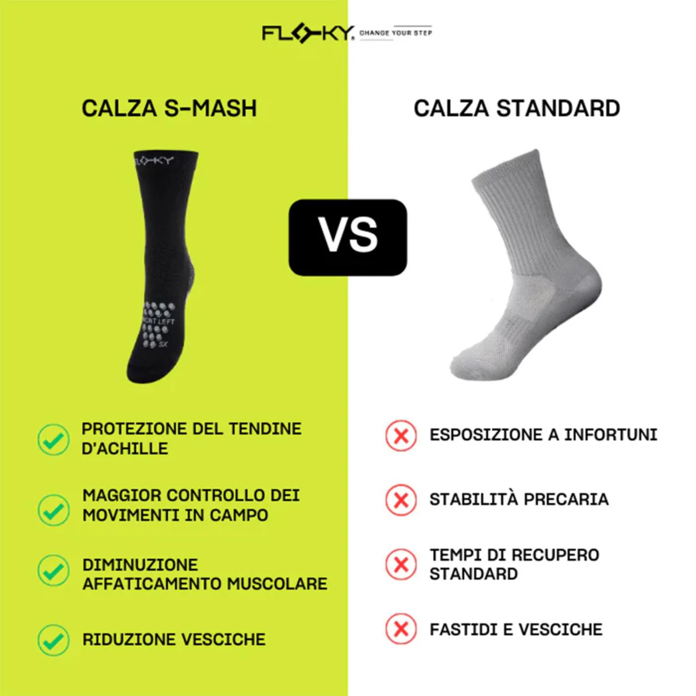 FLOKY SOCKS S-MASH WHITE - Image 4
