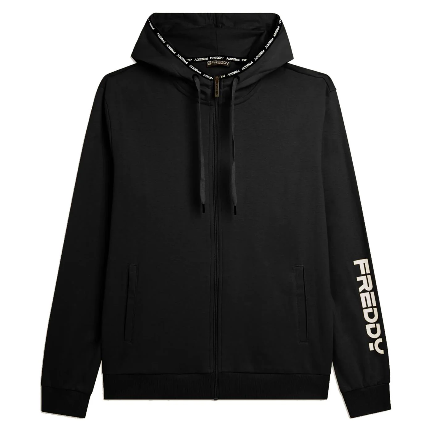 FREDDY FELPA FULL ZIP CAPPUCCIO - Image 3