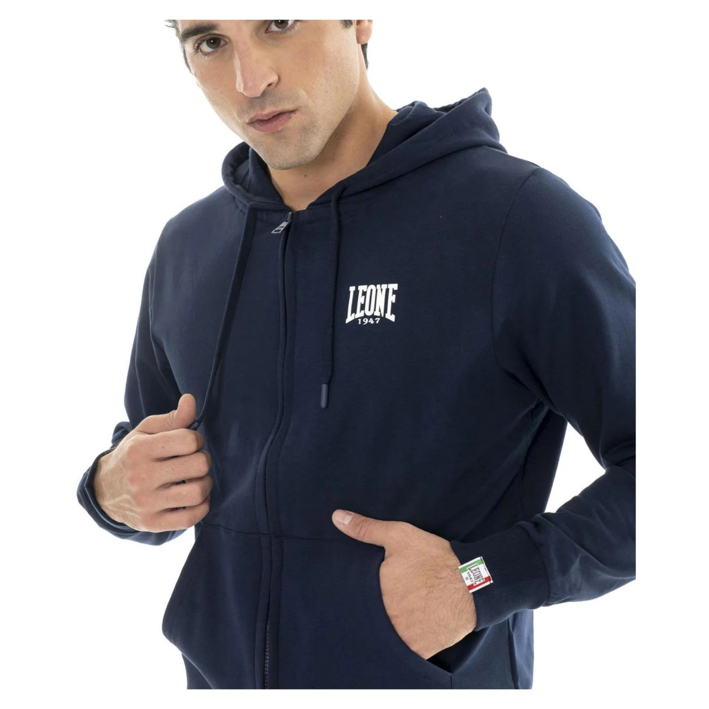 LEONE FELPA BASIC FZ CAPUCCIO - Image 3