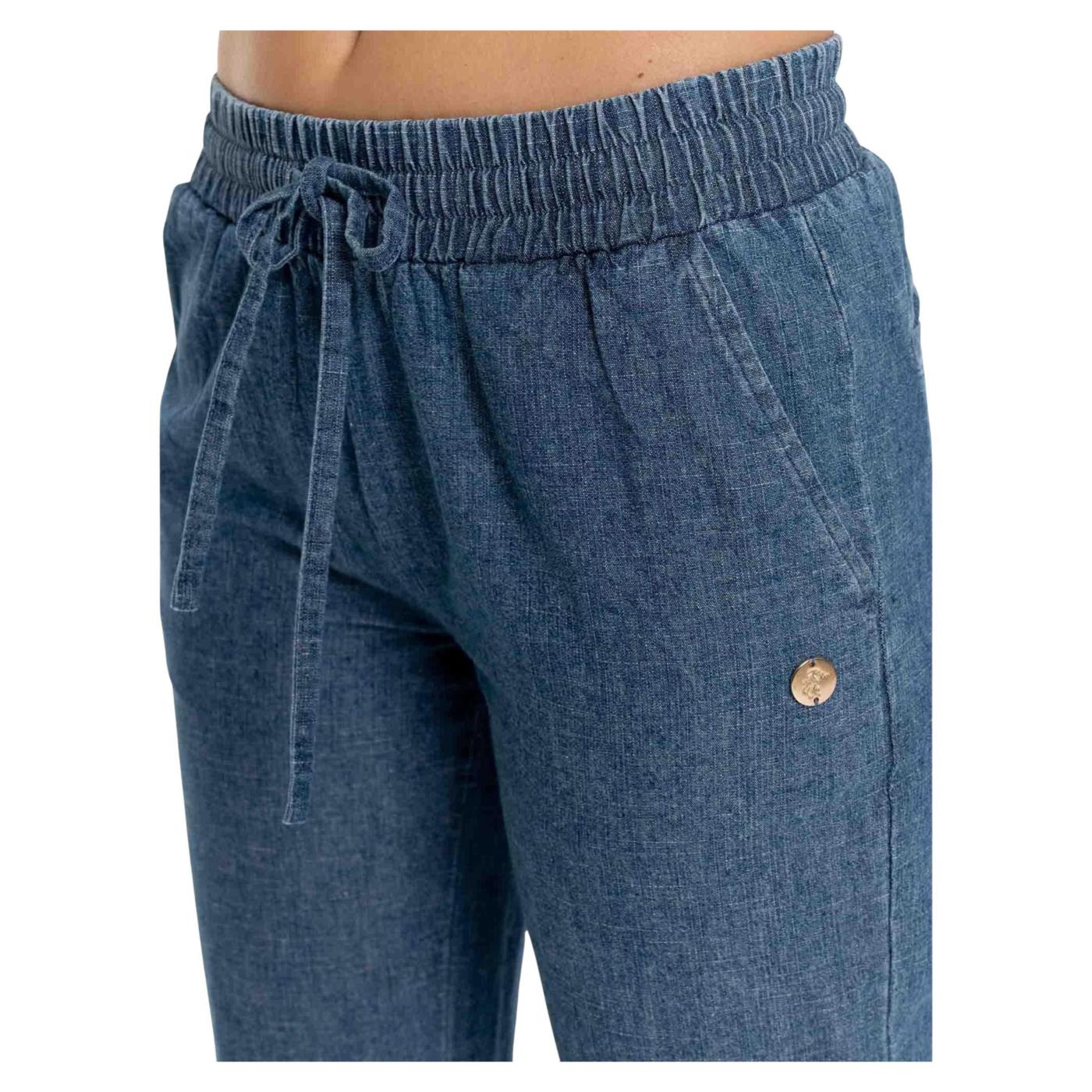 LEONE PANTALONI IN CHAMBRAY - Image 3