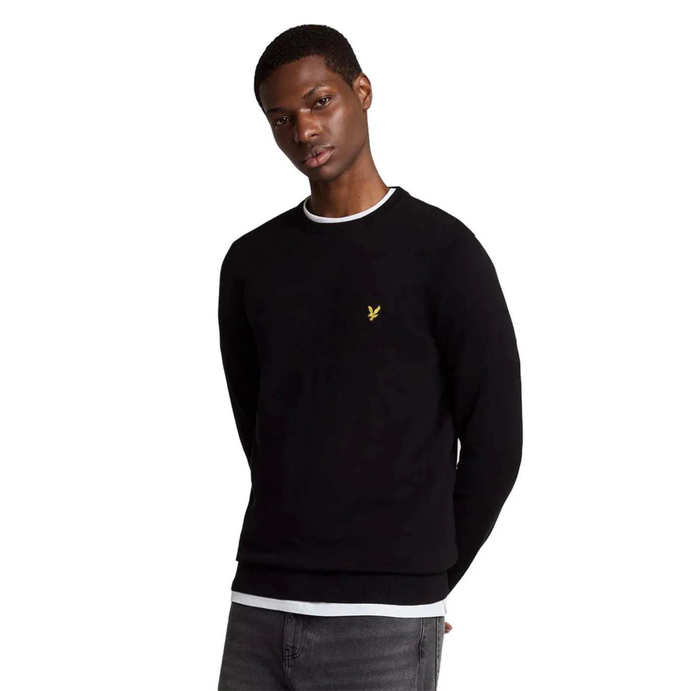 LYLE & SCOTT COTTON CREW NECK JUMPER - Image 2