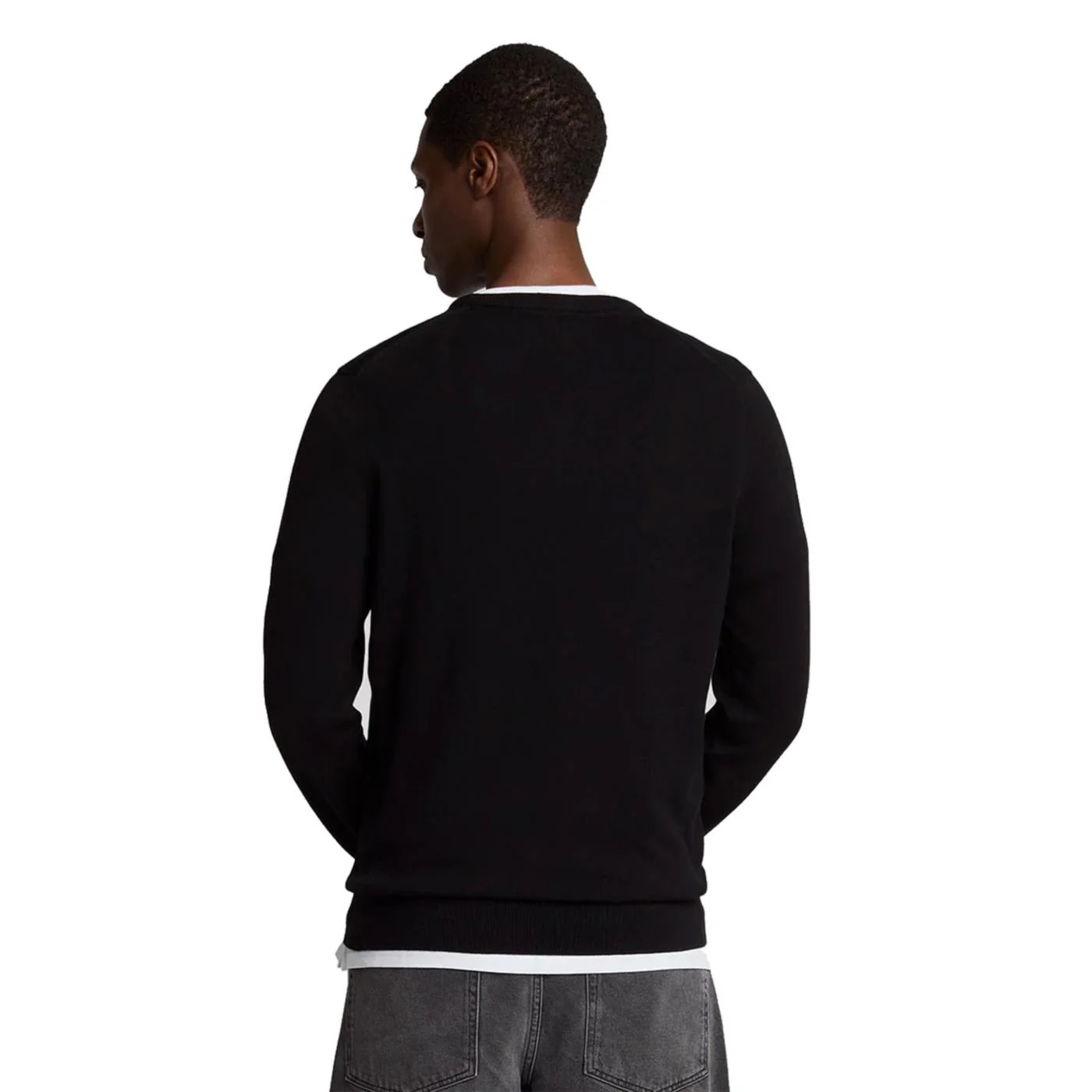 LYLE & SCOTT COTTON CREW NECK JUMPER - Image 3