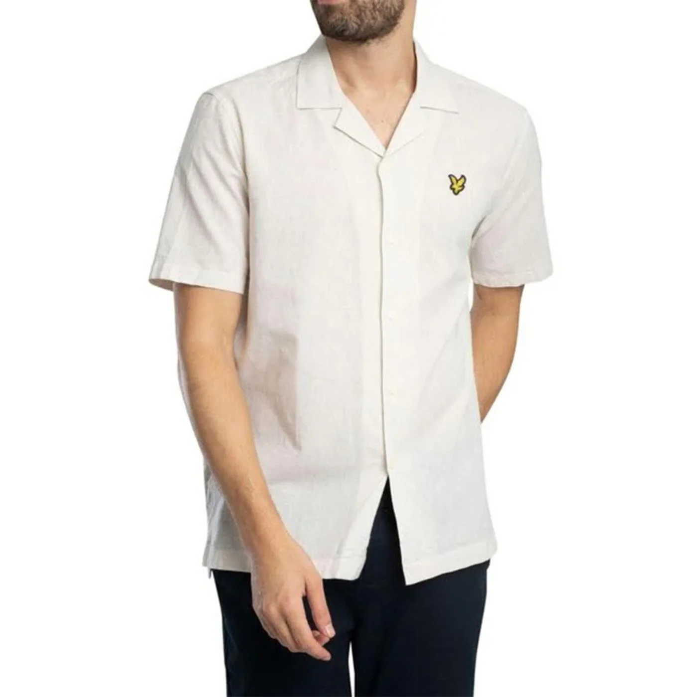 LYLE & SCOTT LINEN BLEND OXFORD SHIRT - Image 2