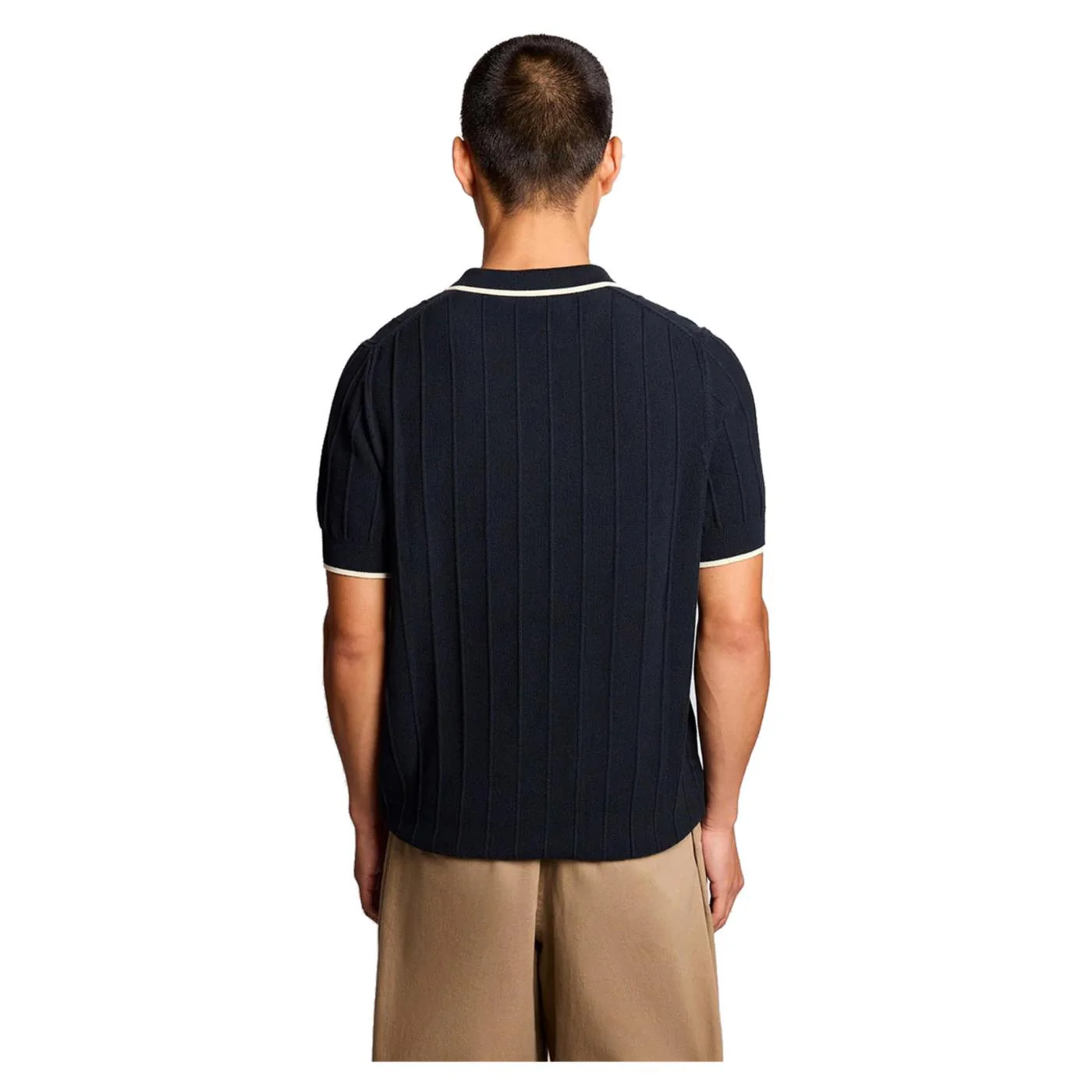 LYLE & SCOTT TIPPED PIQUE KNITTED POLO - Image 2