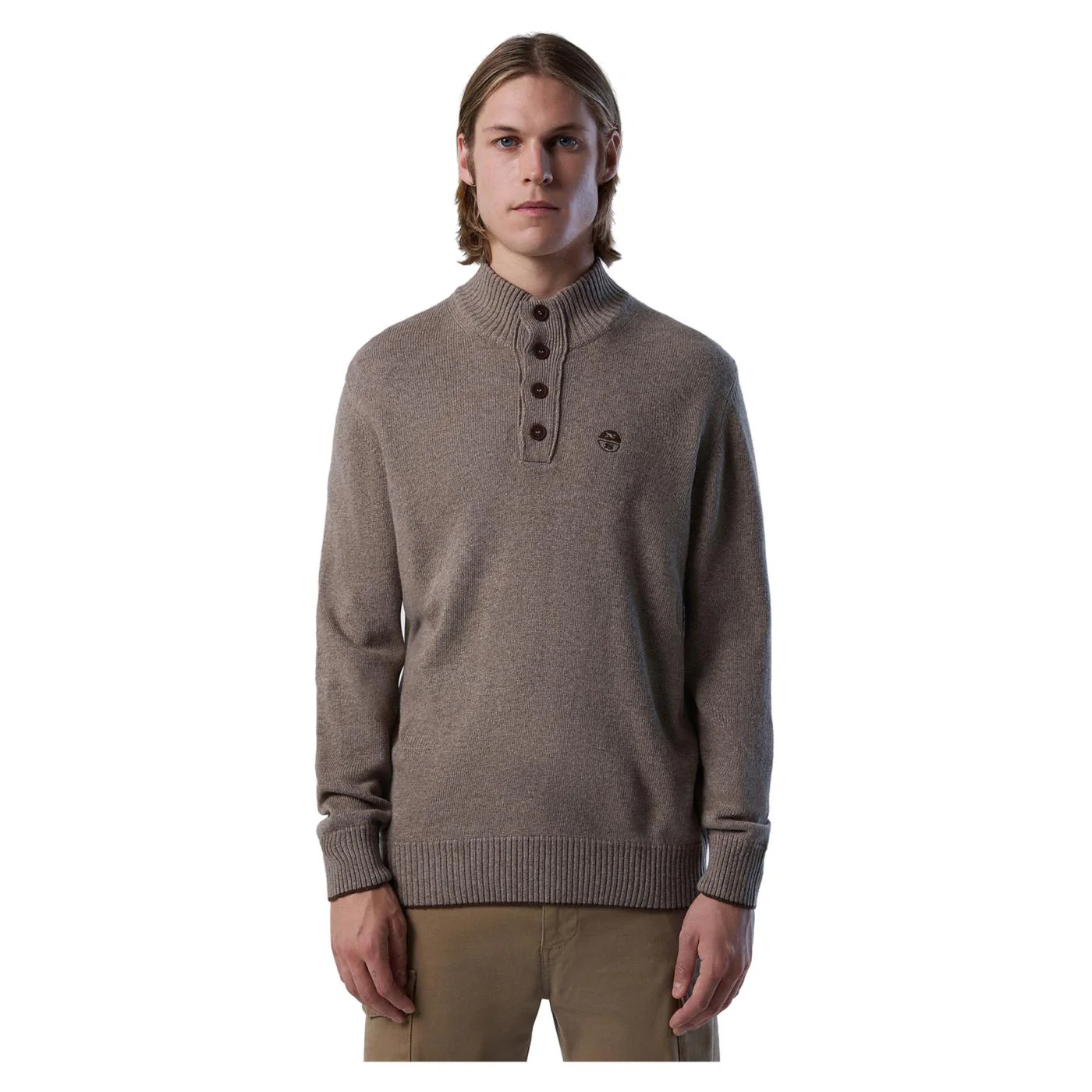 NORTH SAILS HALF BUTTON 7GG KNITWEAR - Image 2