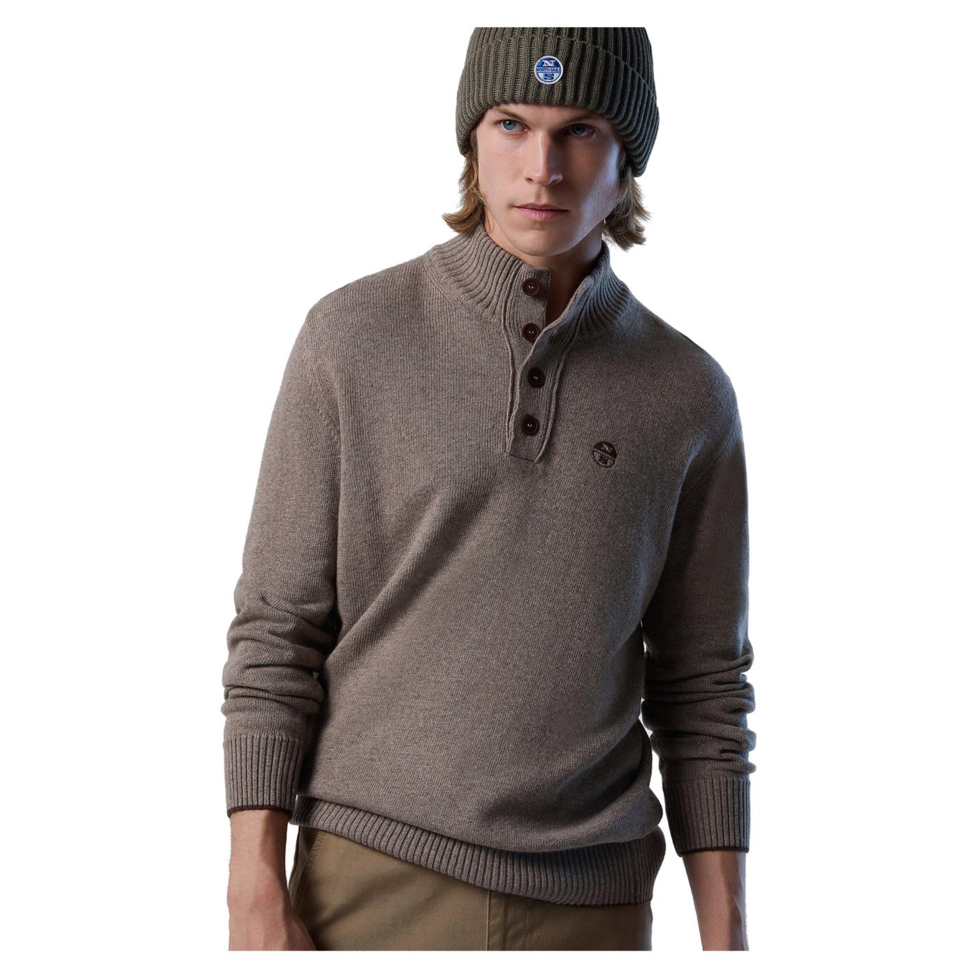 NORTH SAILS HALF BUTTON 7GG KNITWEAR - Image 4