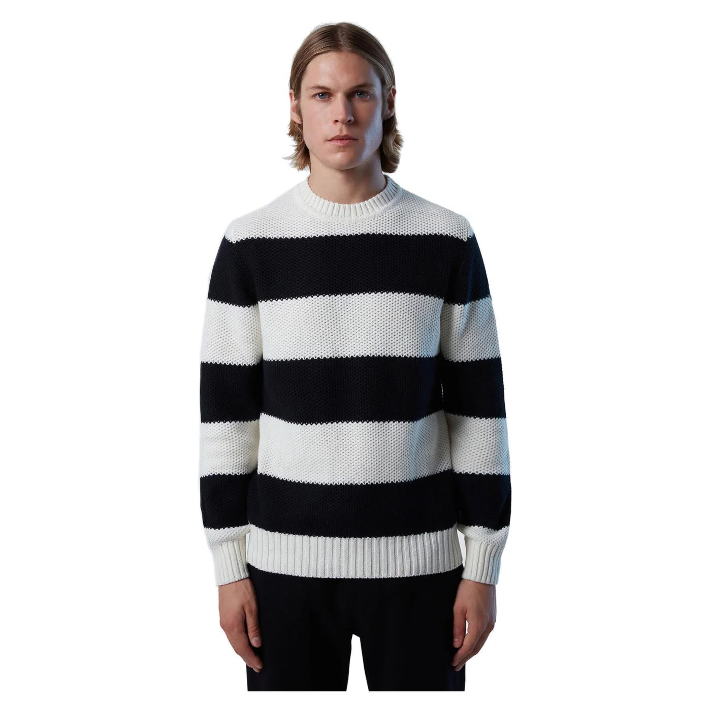 NORTH SAILS STRIPED CREWNECK 5GG KNIT - Image 2