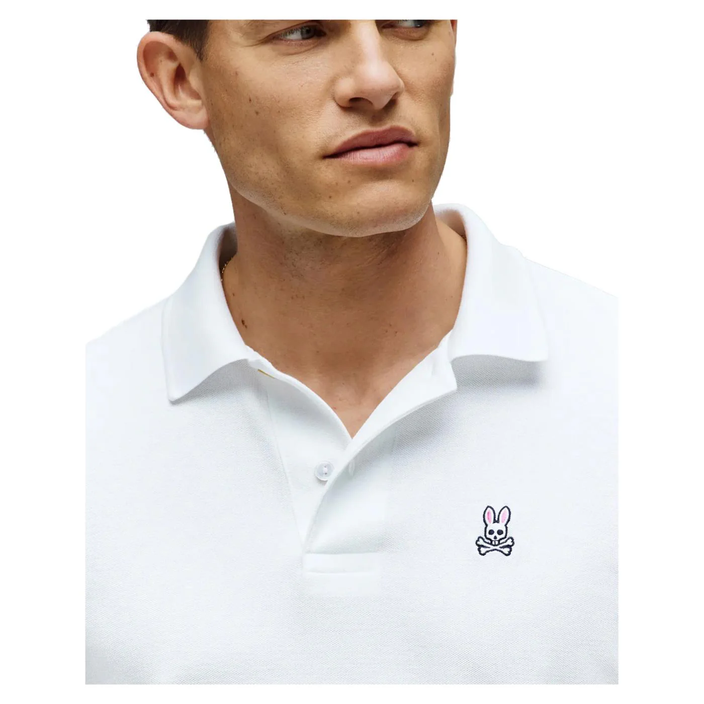 PSYCHO BUNNY CLASSIC POLO WHITE - Image 2