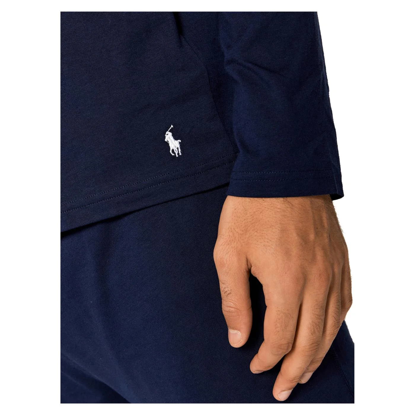 RALPH LAUREN TEE LS HOOD SMALL LOGO - Image 3