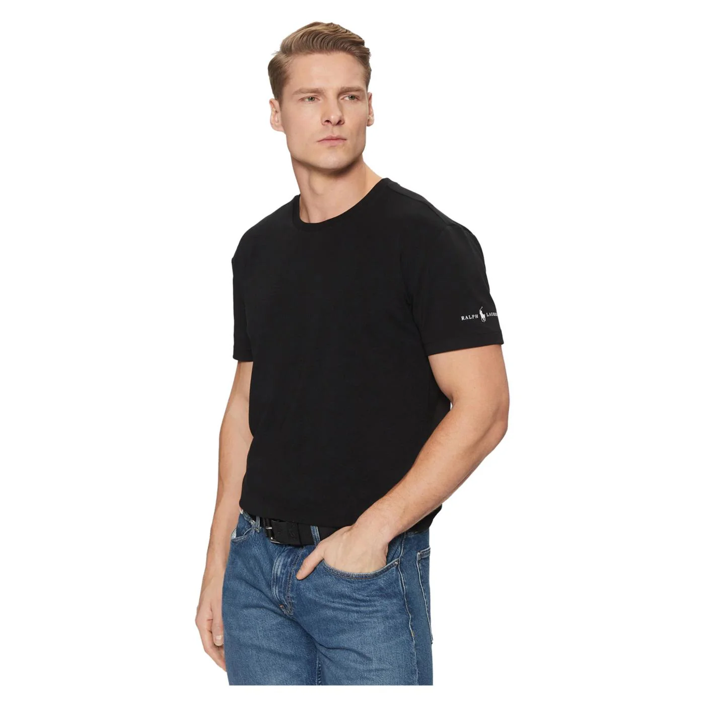 RALPH LAUREN SS CREW 3PK TEE BLACK - Image 2