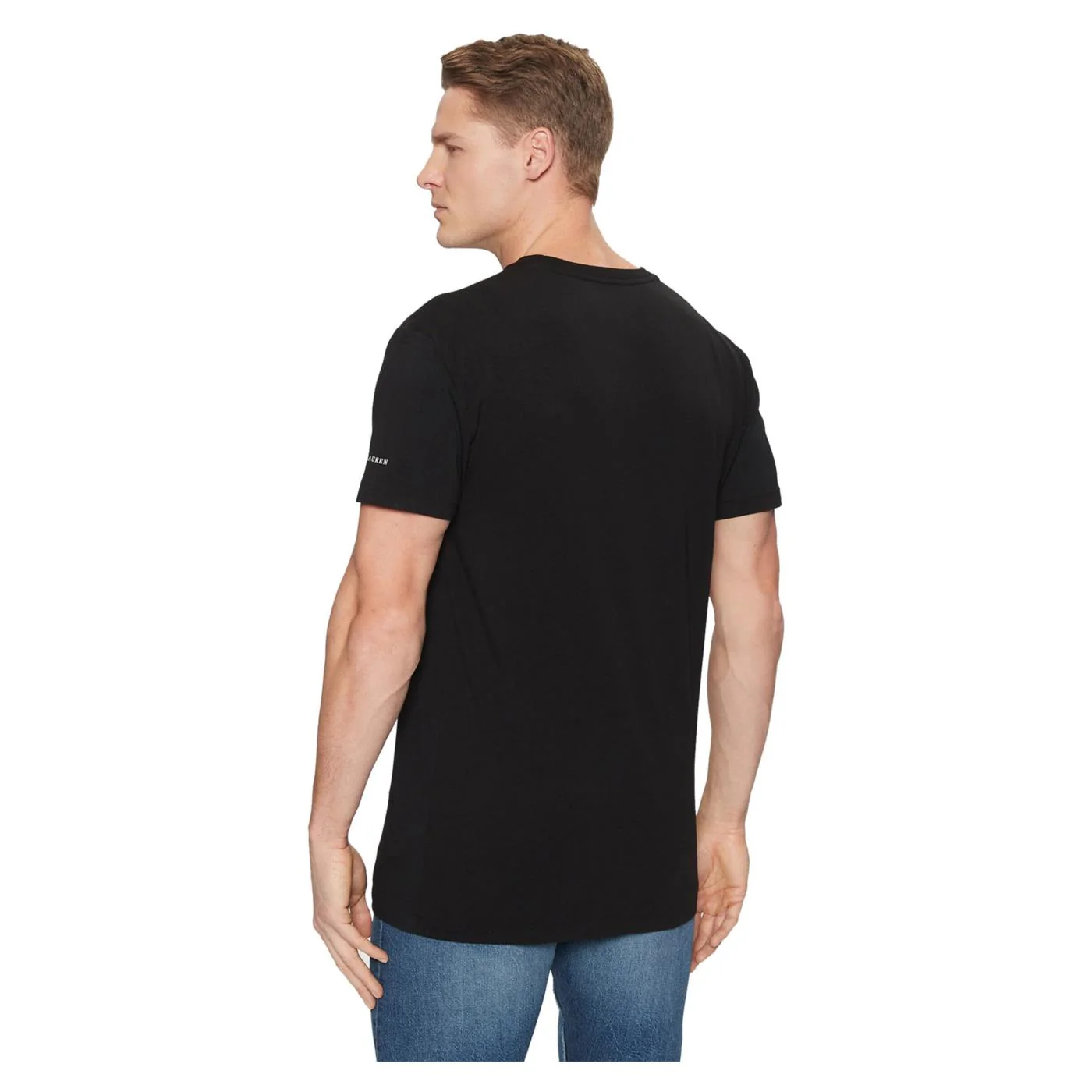 RALPH LAUREN SS CREW 3PK TEE BLACK - Image 3