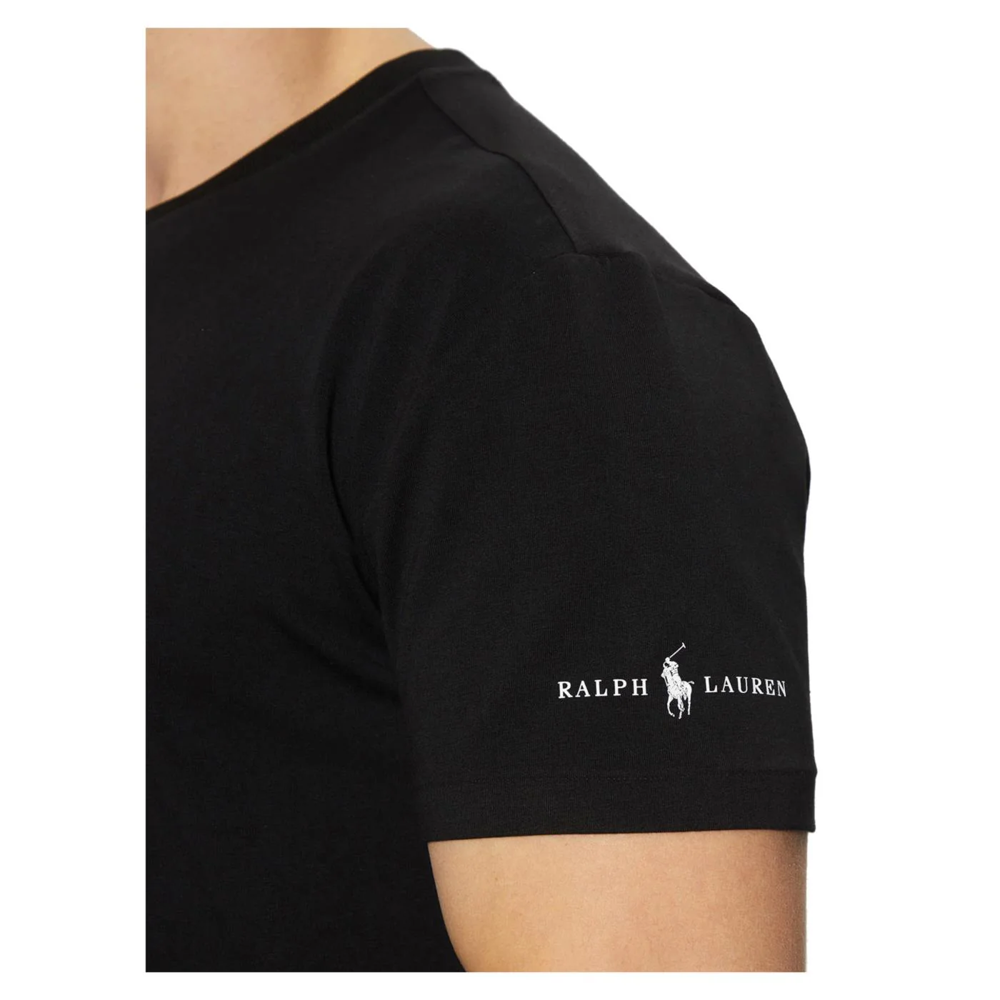 RALPH LAUREN SS CREW 3PK TEE BLACK - Image 4
