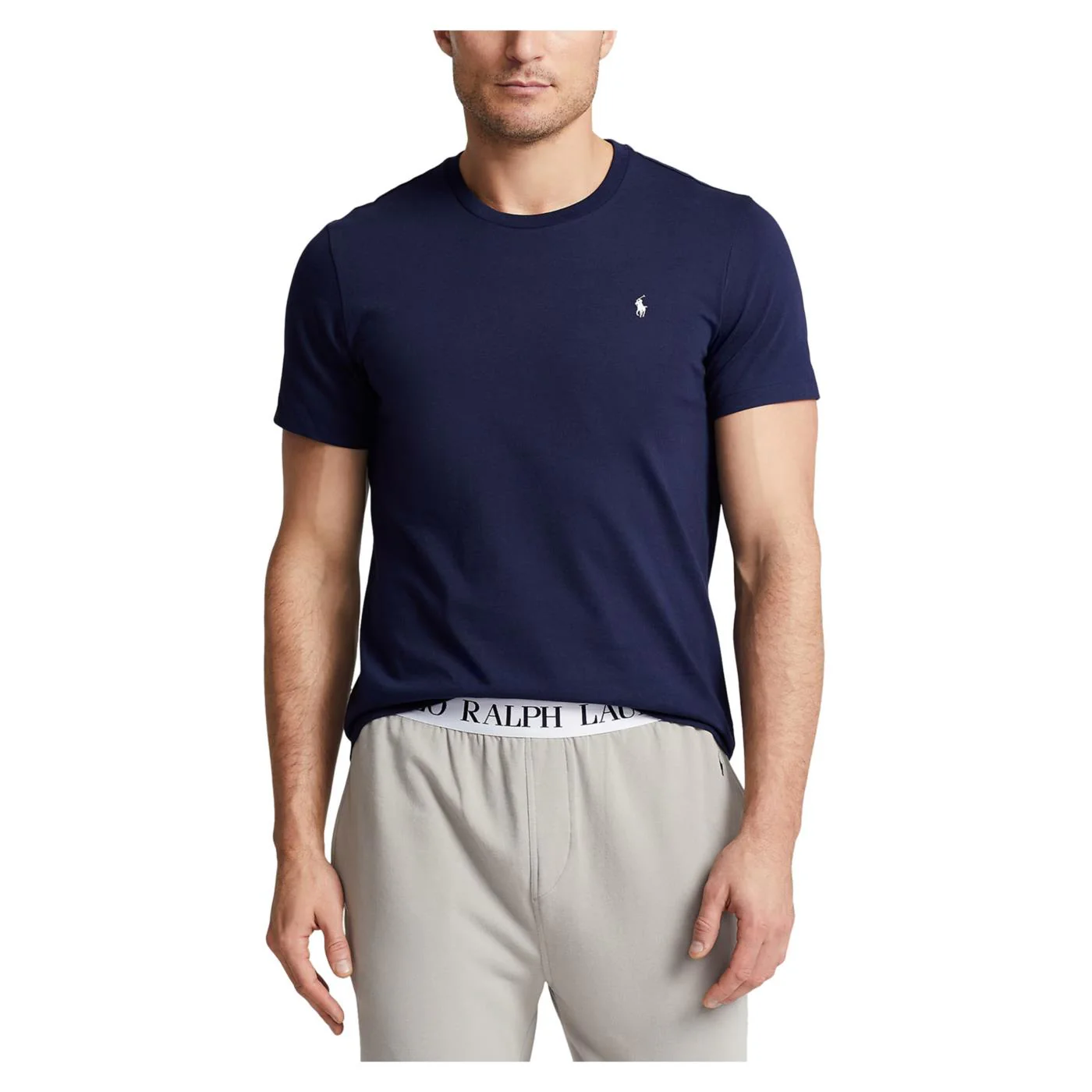 RALPH LAUREN SS CREW-SLEEP-TOP NAVY - Image 2