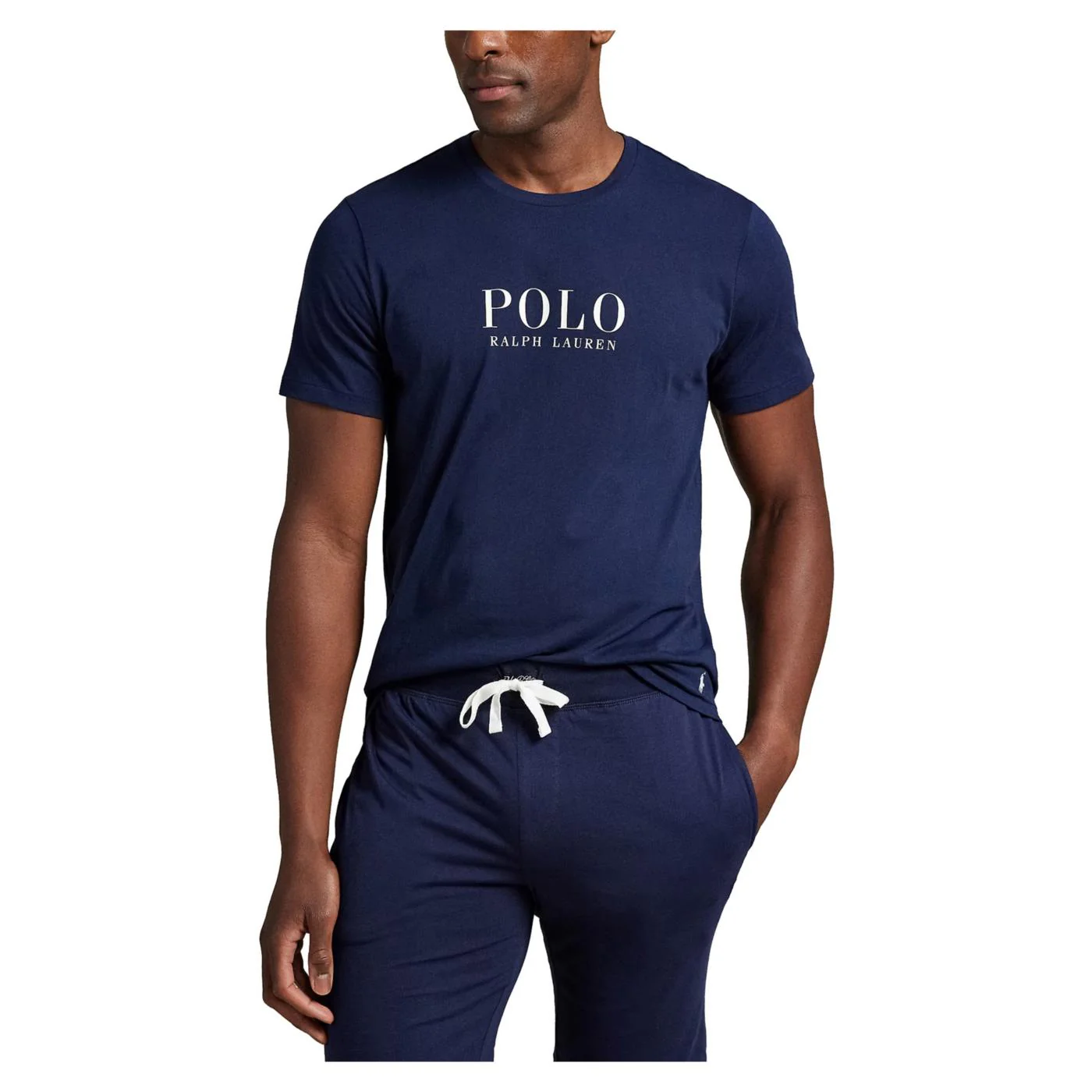 RALPH LAUREN SS CREW TOP NAVY - Image 2
