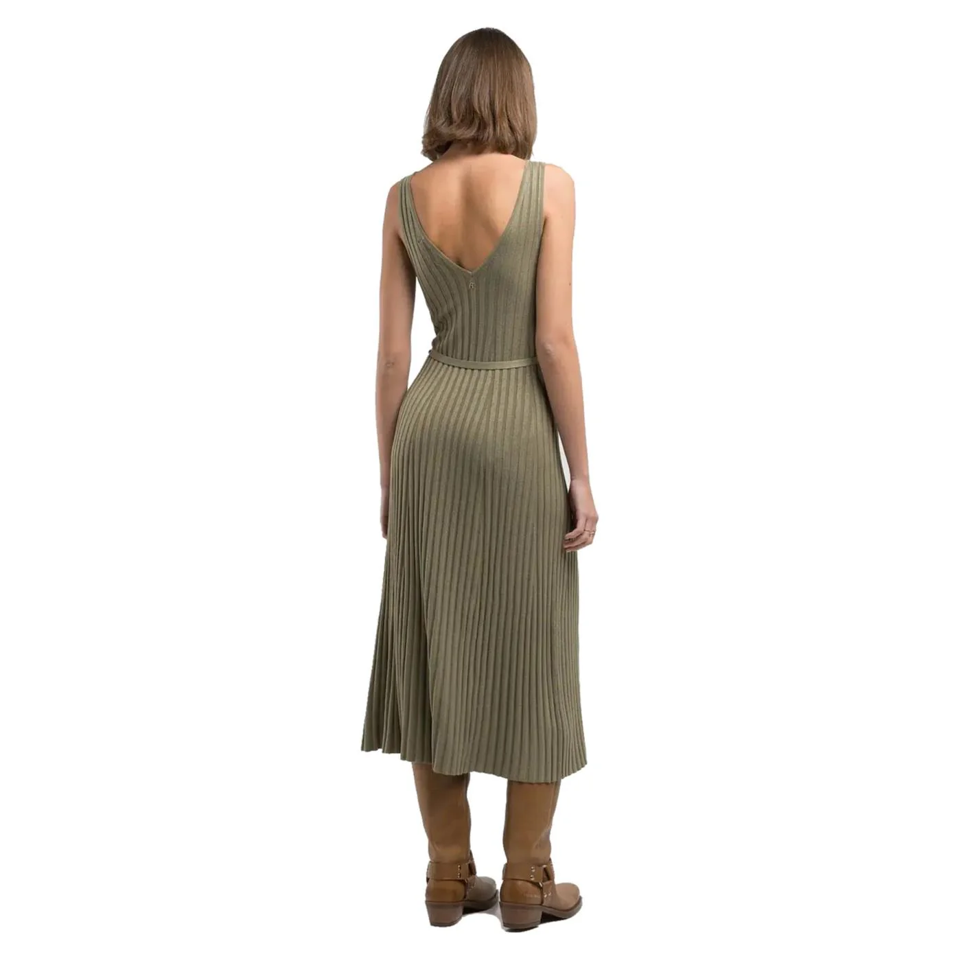 REPLAY ABITO MIDI CON CINTURA - Image 2
