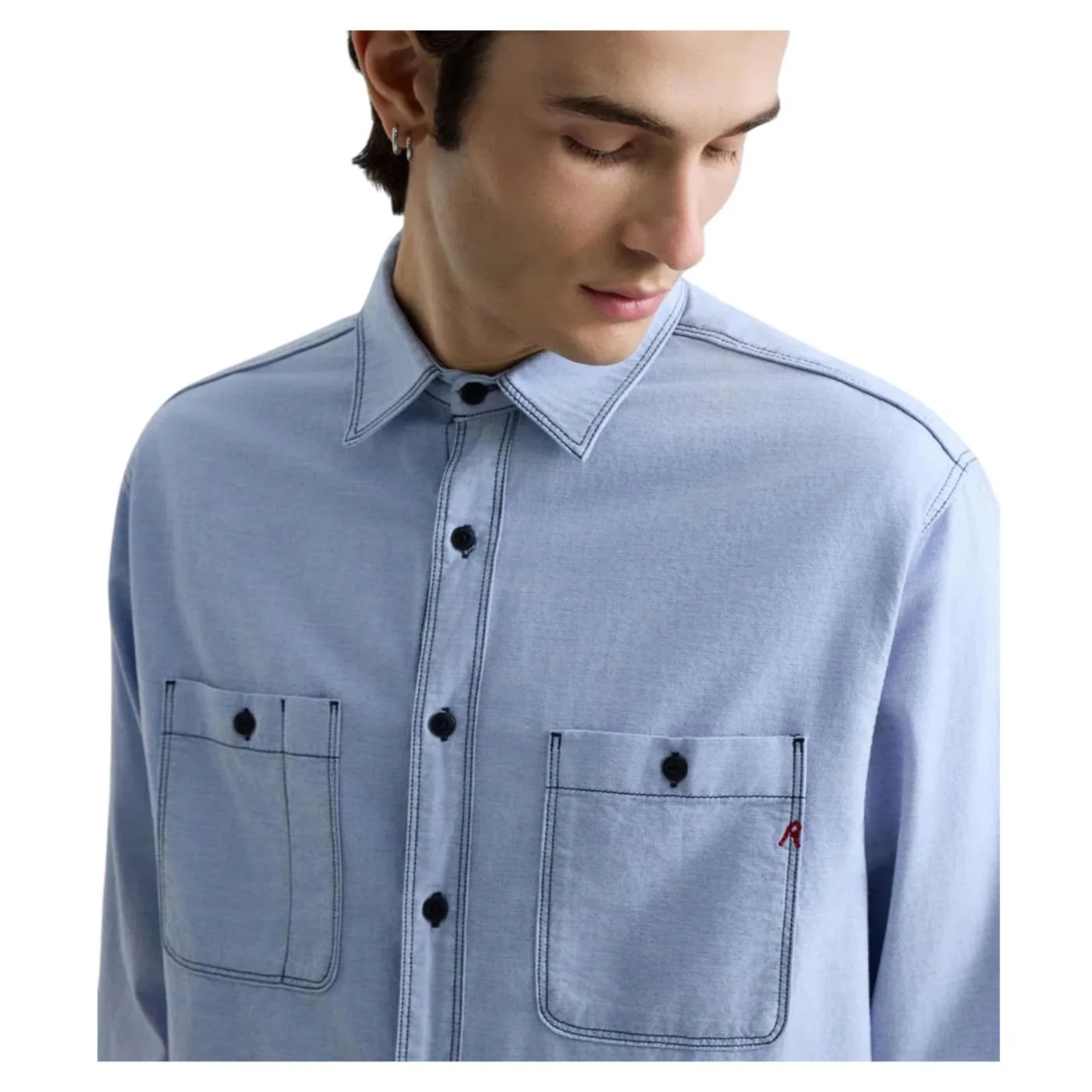 REPLAY CAMICIA ML CON TASCHE - Image 3