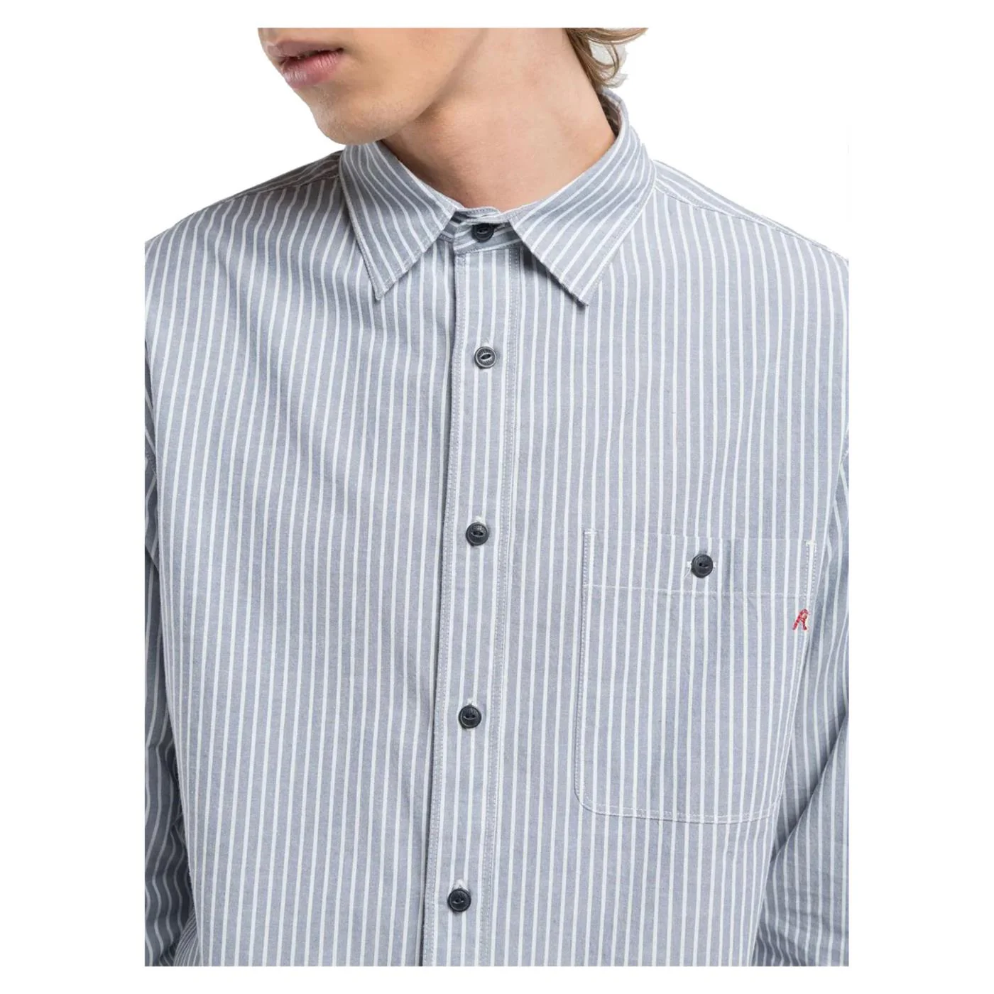 REPLAY CAMICIA REGULAR FIT RIGHE - Image 4