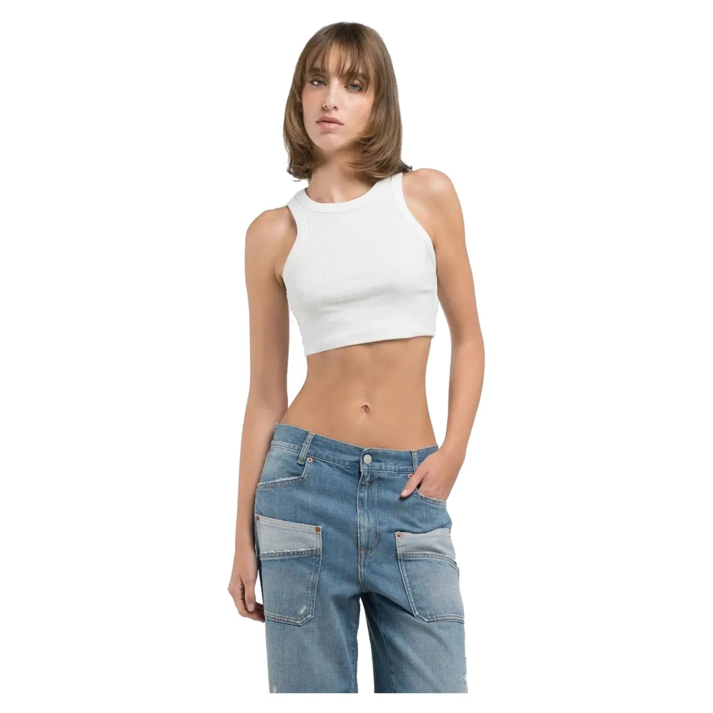 REPLAY CANOTTA SKINNY FIT COTONE - Image 3