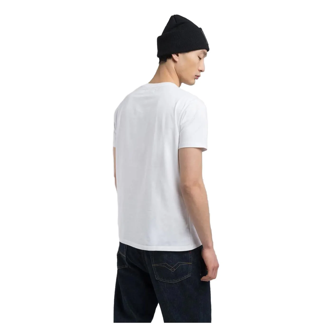 REPLAY TEE IN COTONE LETTERING - Image 2